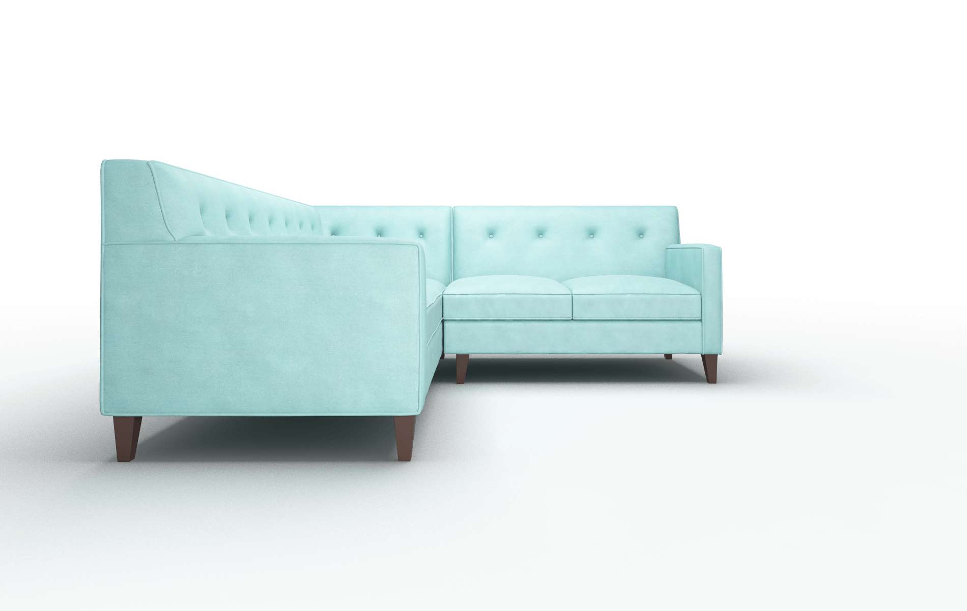 Harper Bella Caribbean Sectional espresso legs 2