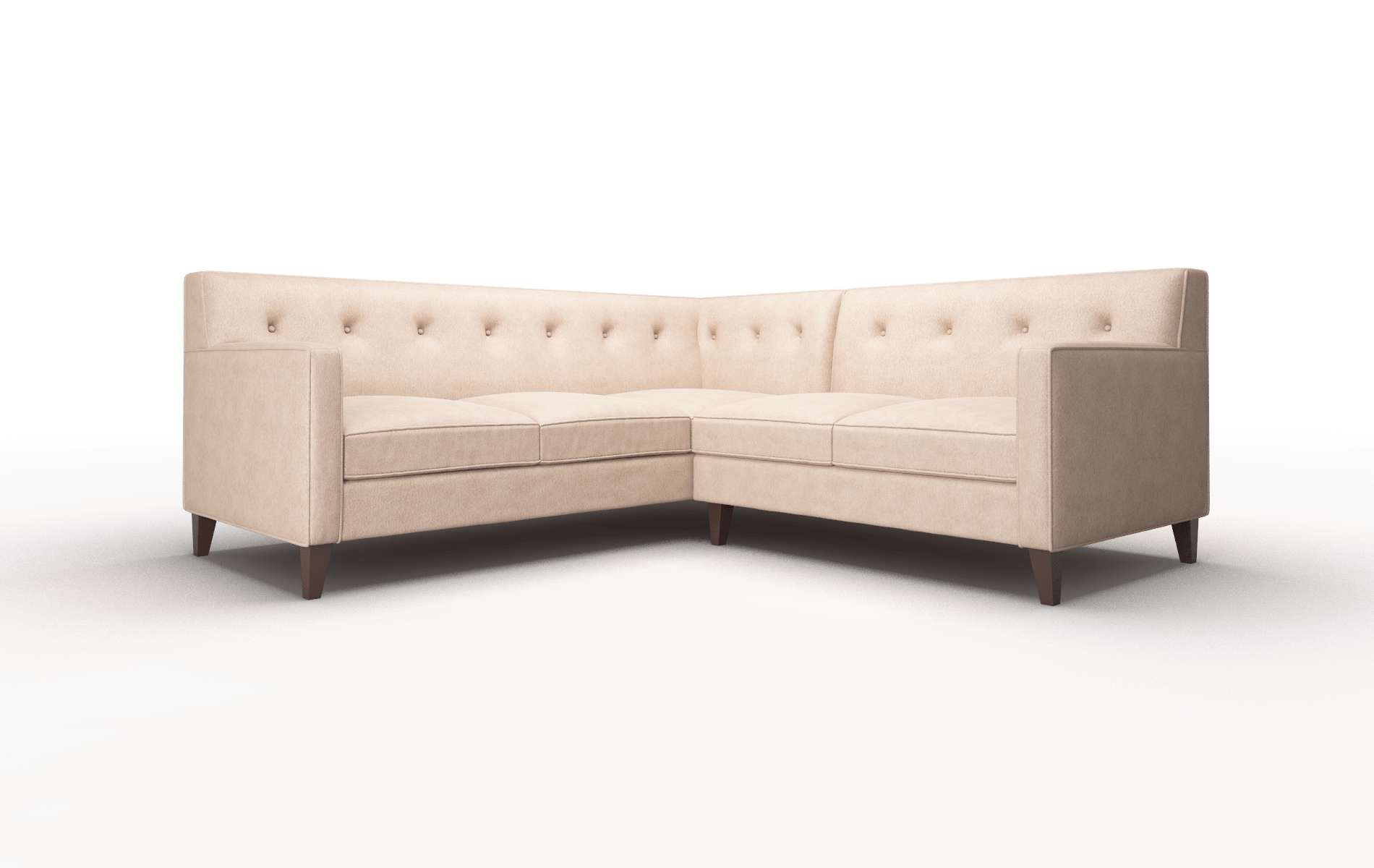 Harper Bella Cocoa Sectional espresso legs 1