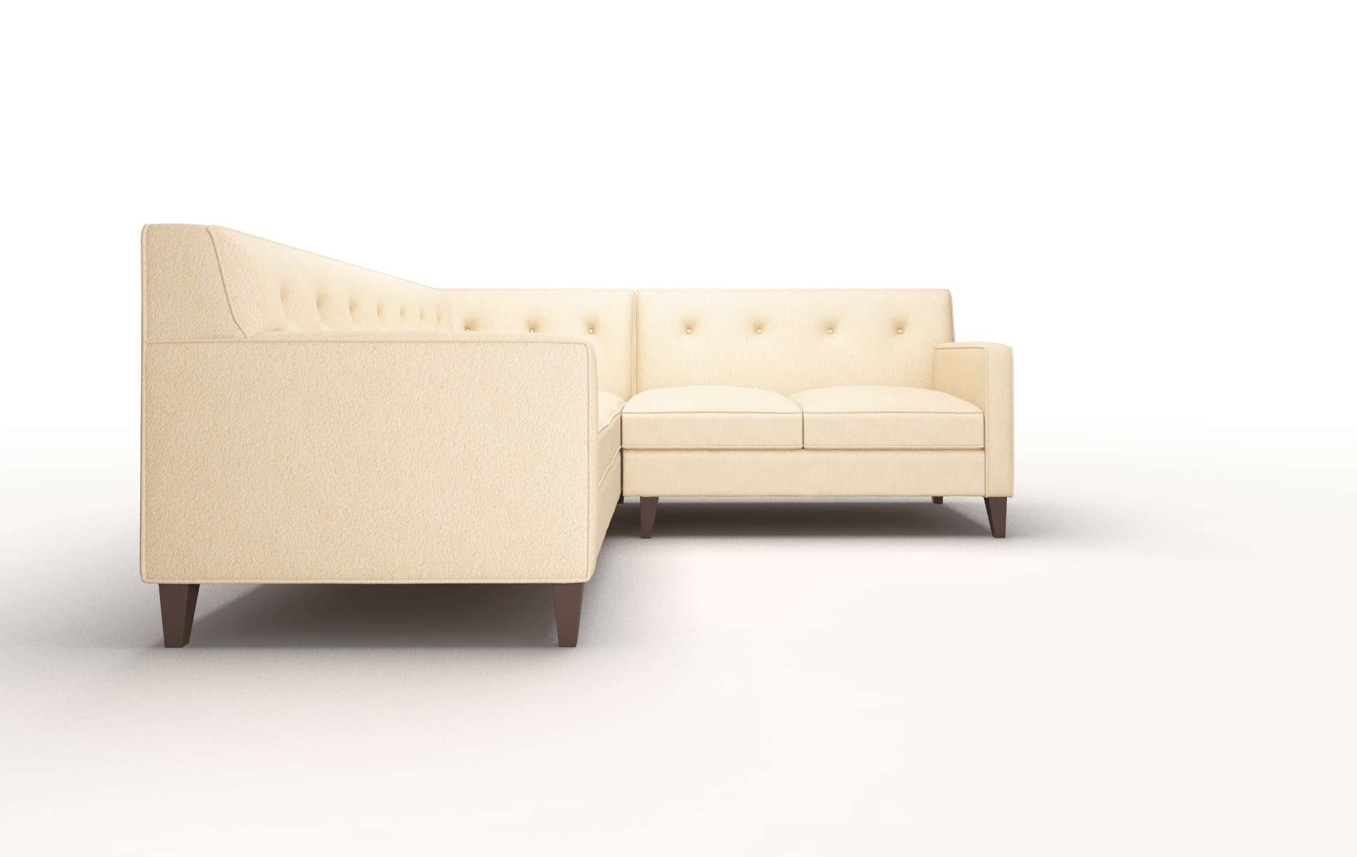 Harper Bella Coffee Sectional espresso legs 2