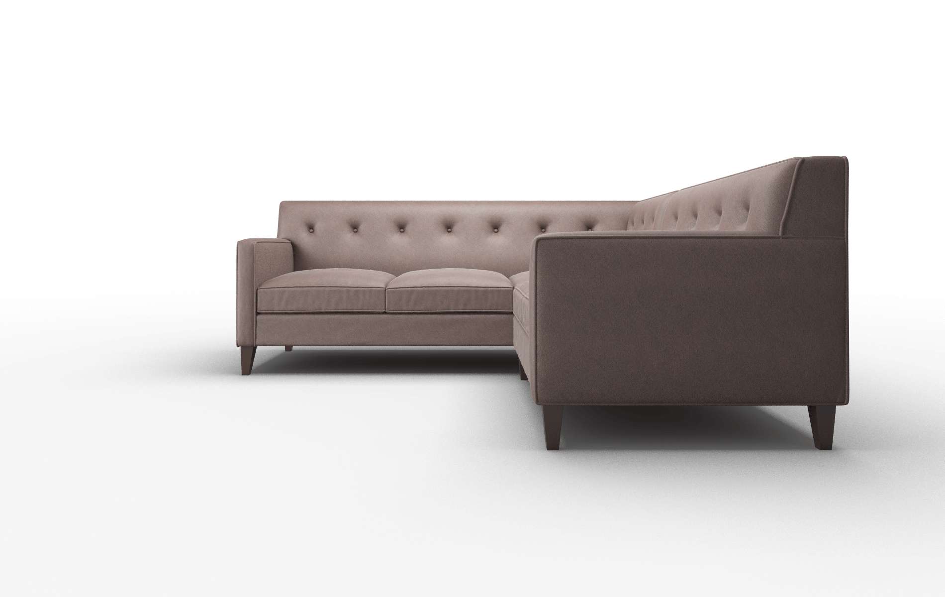 Harper Bella Espresso Sectional espresso legs 5