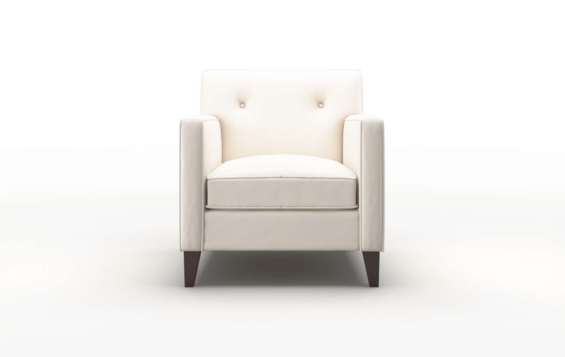 Harper Blanche Milky Chair espresso legs 1