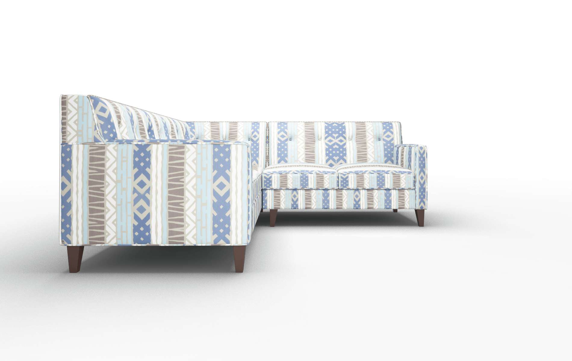 Harper Bodhi Indigo Sectional espresso legs 2
