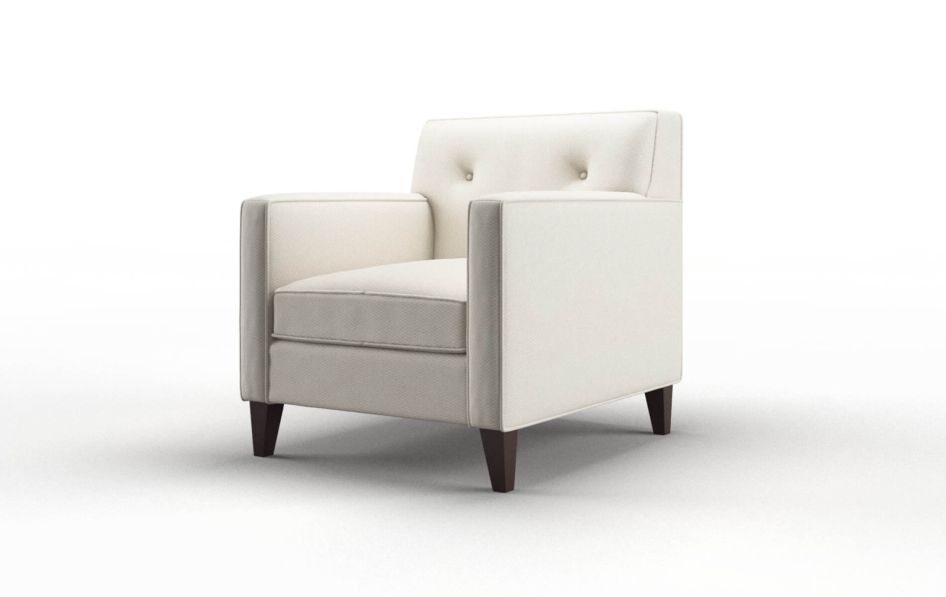 Harper Bungalow Ivory Chair espresso legs 4
