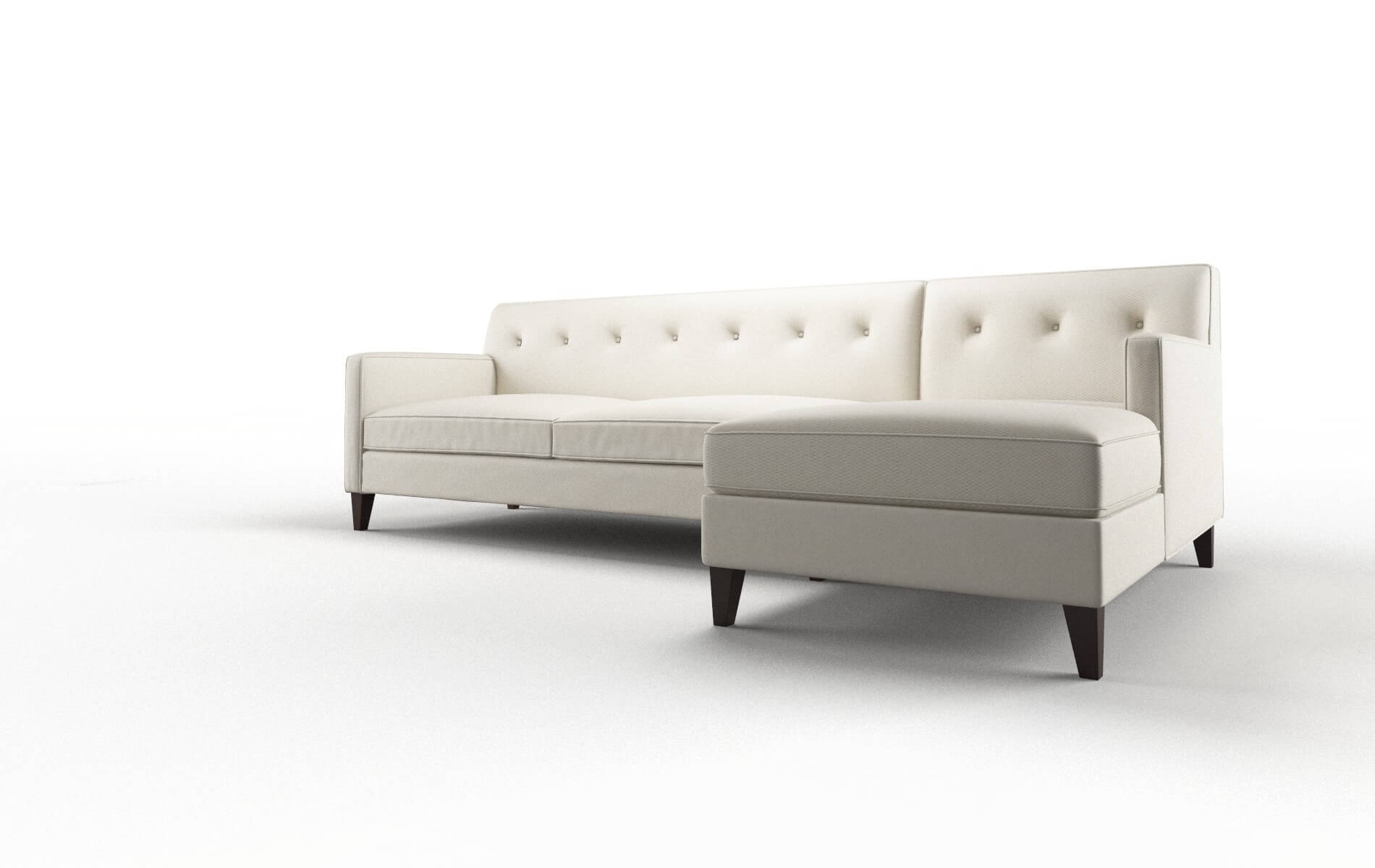 Harper Bungalow Ivory Panel espresso legs 4