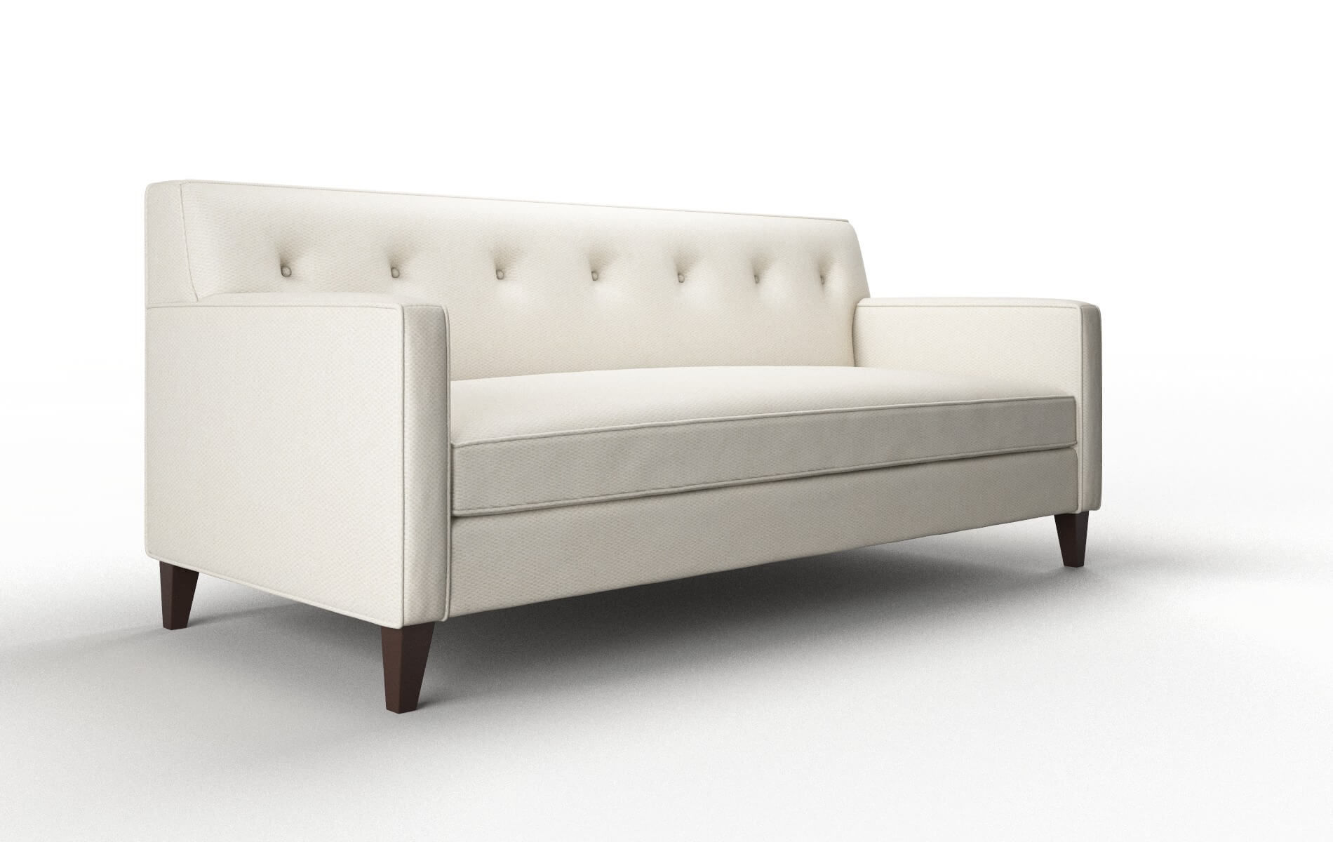 Harper Bungalow Ivory Sofa espresso legs 2