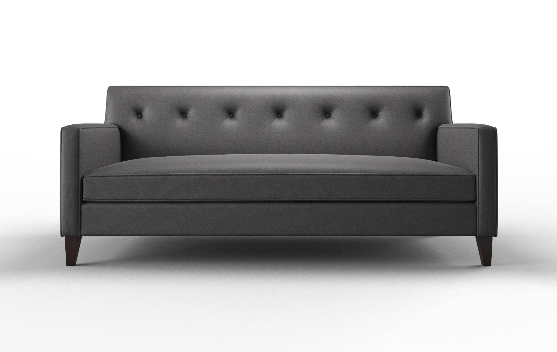 Harper Catalina Charcoal Sofa espresso legs