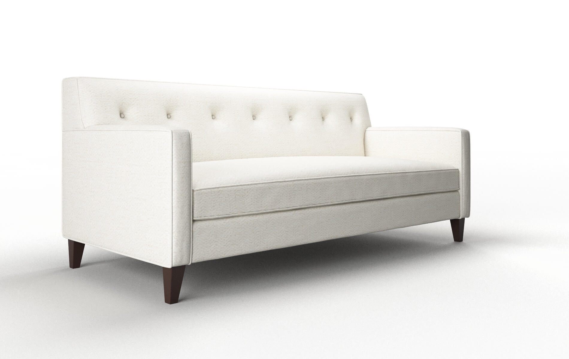 Harper Catalina Ivory Sofa espresso legs 2