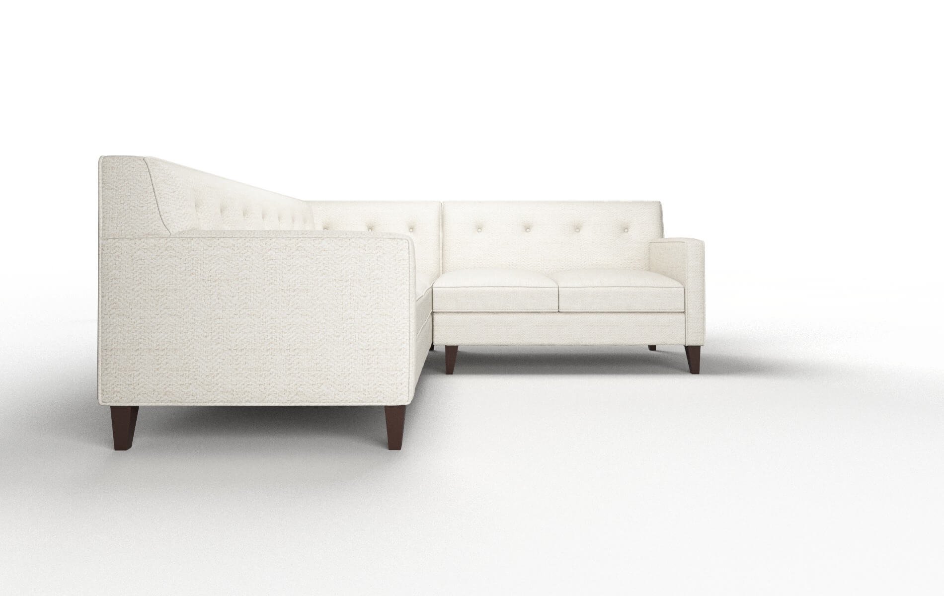 Harper Catalina Linen Sectional espresso legs 2