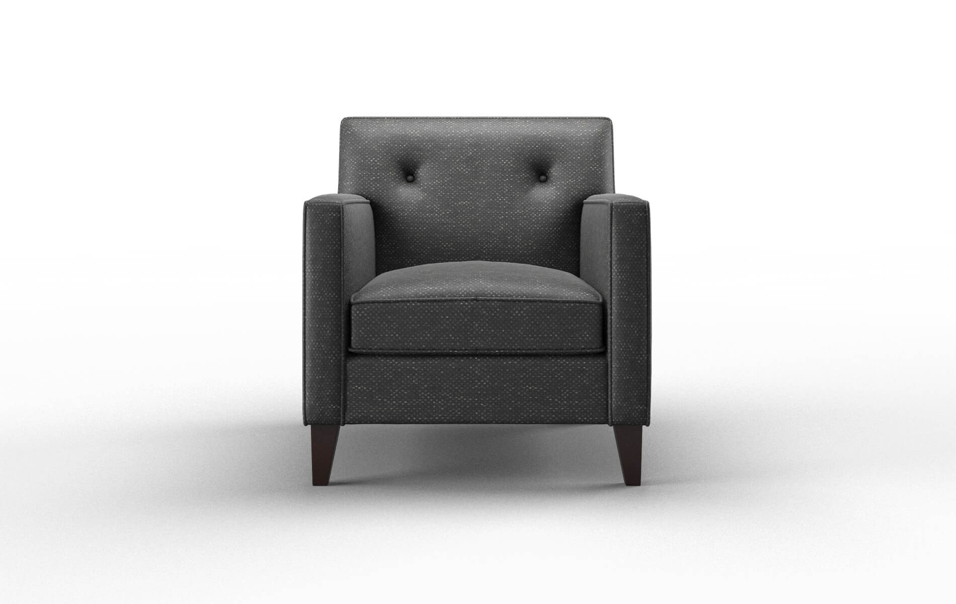 Harper Chance denim Chair Espresso Legs  1
