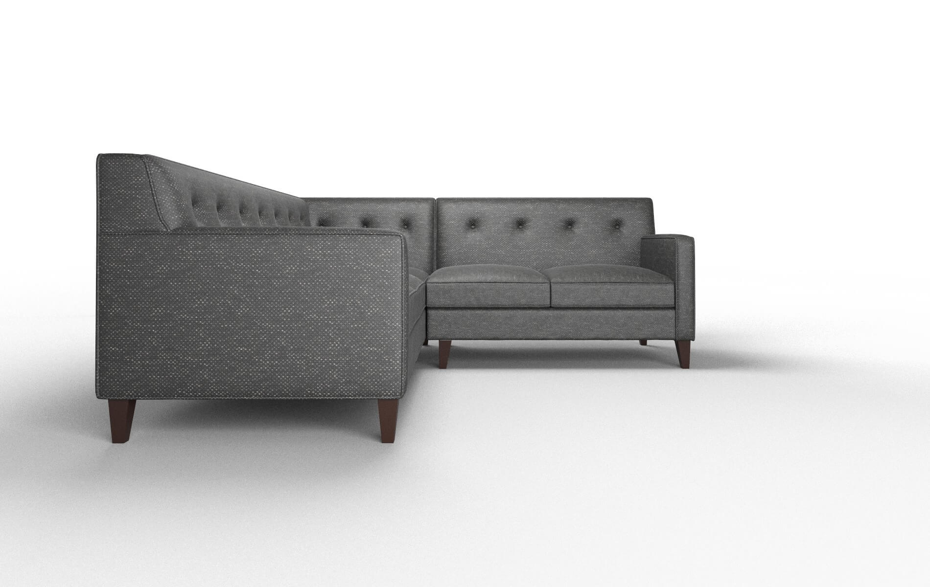 Harper Chance Denim Sectional espresso legs 2