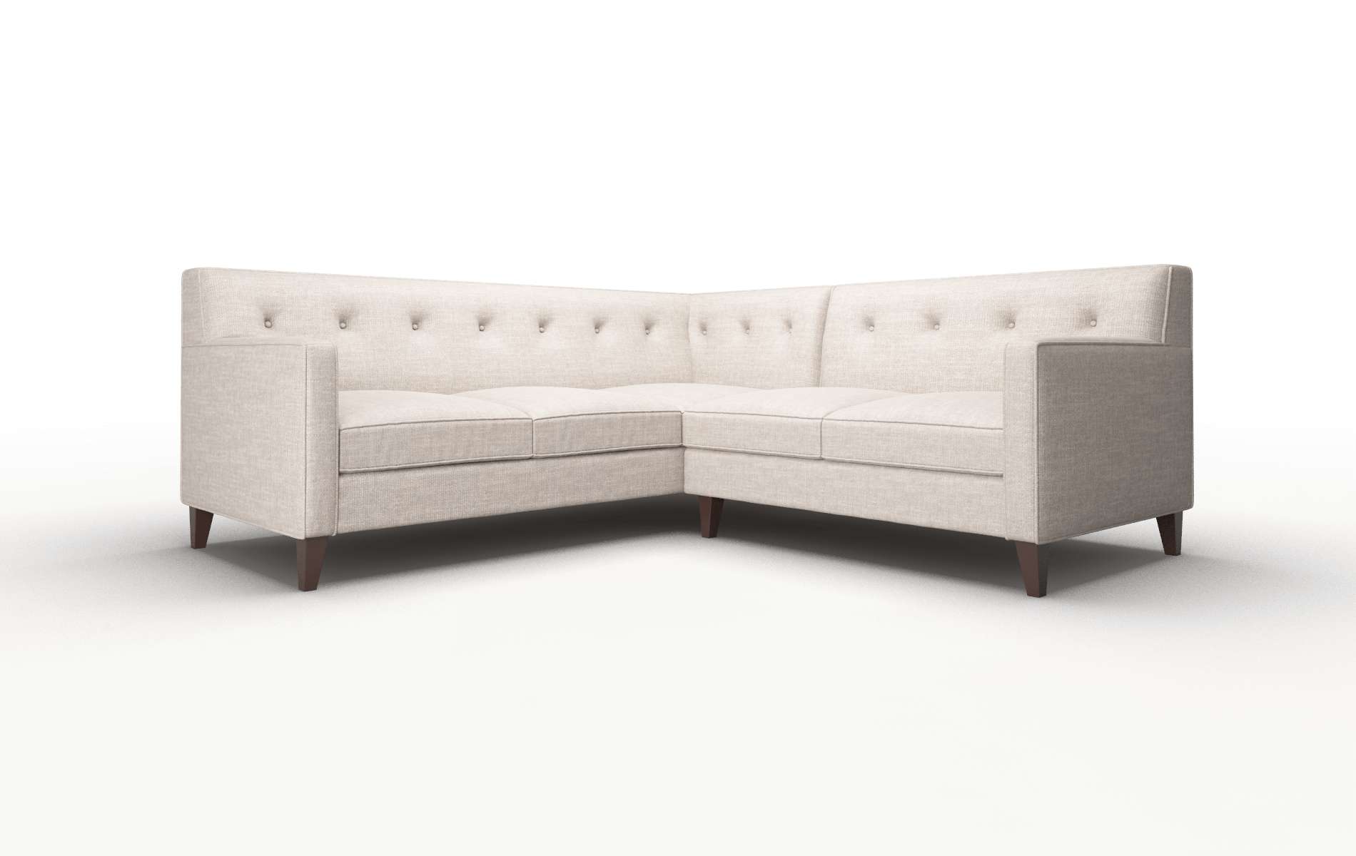 Harper Clyde dolphin Sectional Espresso Legs  1