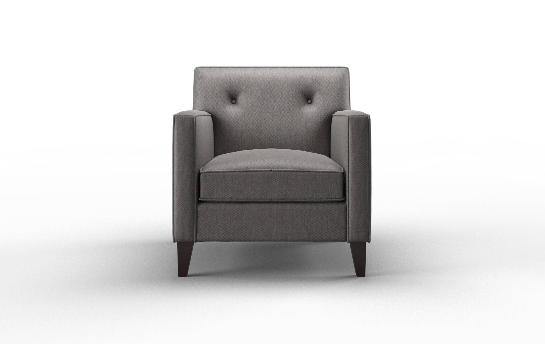 Harper Cosmo Charcoal Chair espresso legs 1
