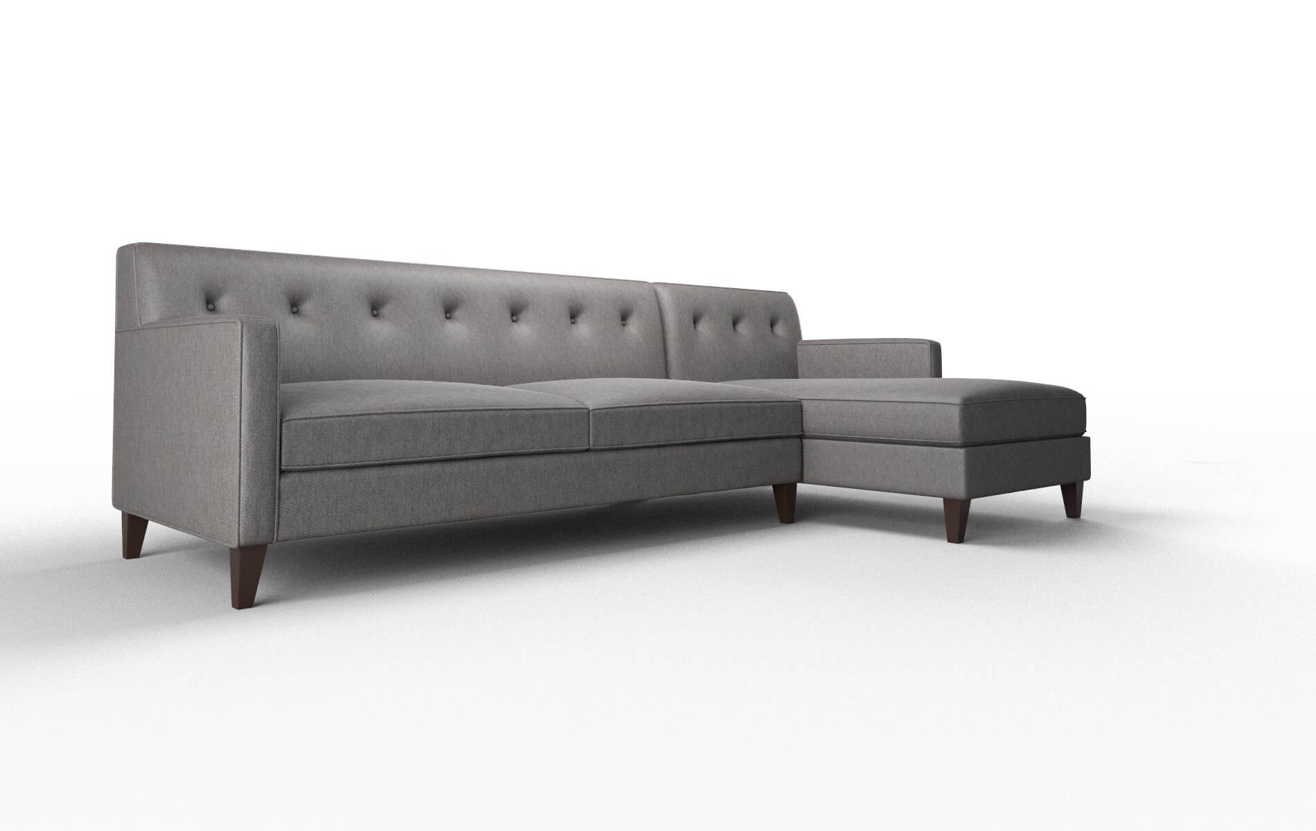 Harper Cosmo Charcoal Panel espresso legs 2