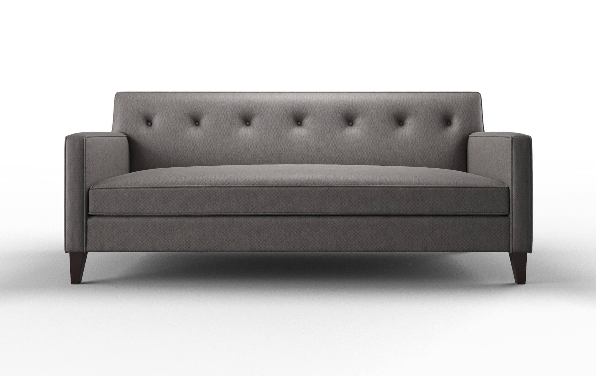 Harper Cosmo Charcoal Sofa espresso legs 1