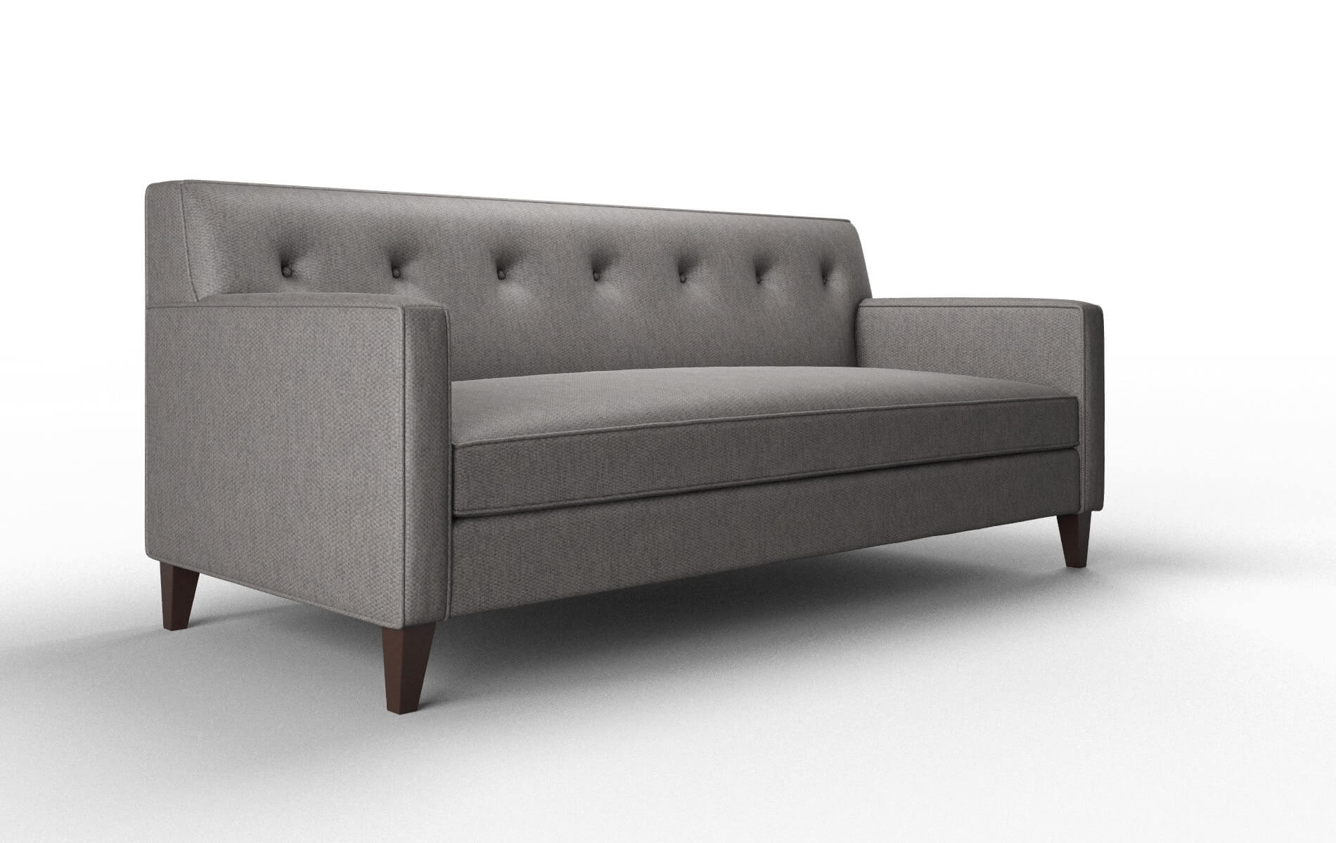 Harper Cosmo Charcoal Sofa espresso legs 2