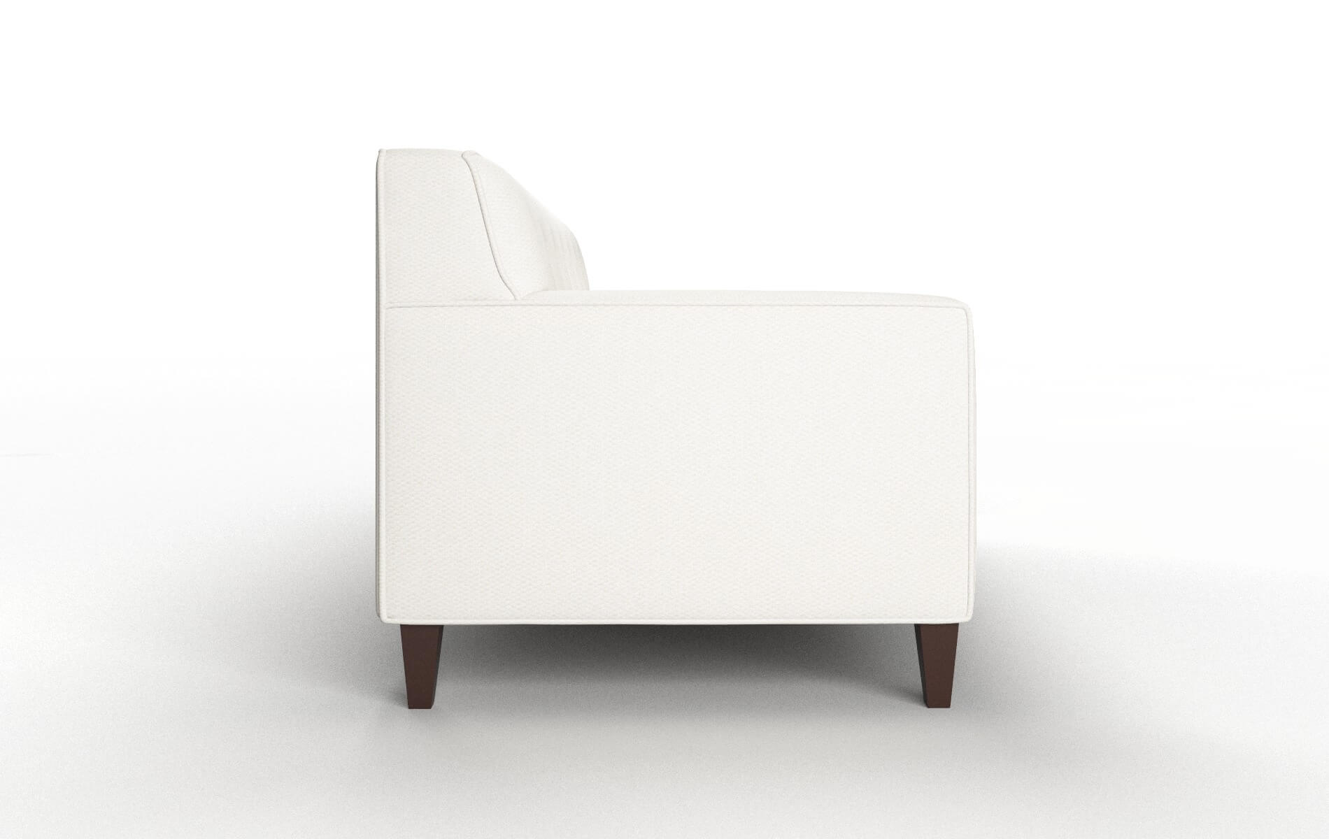 Harper Cosmo Ivory Sofa espresso legs 3