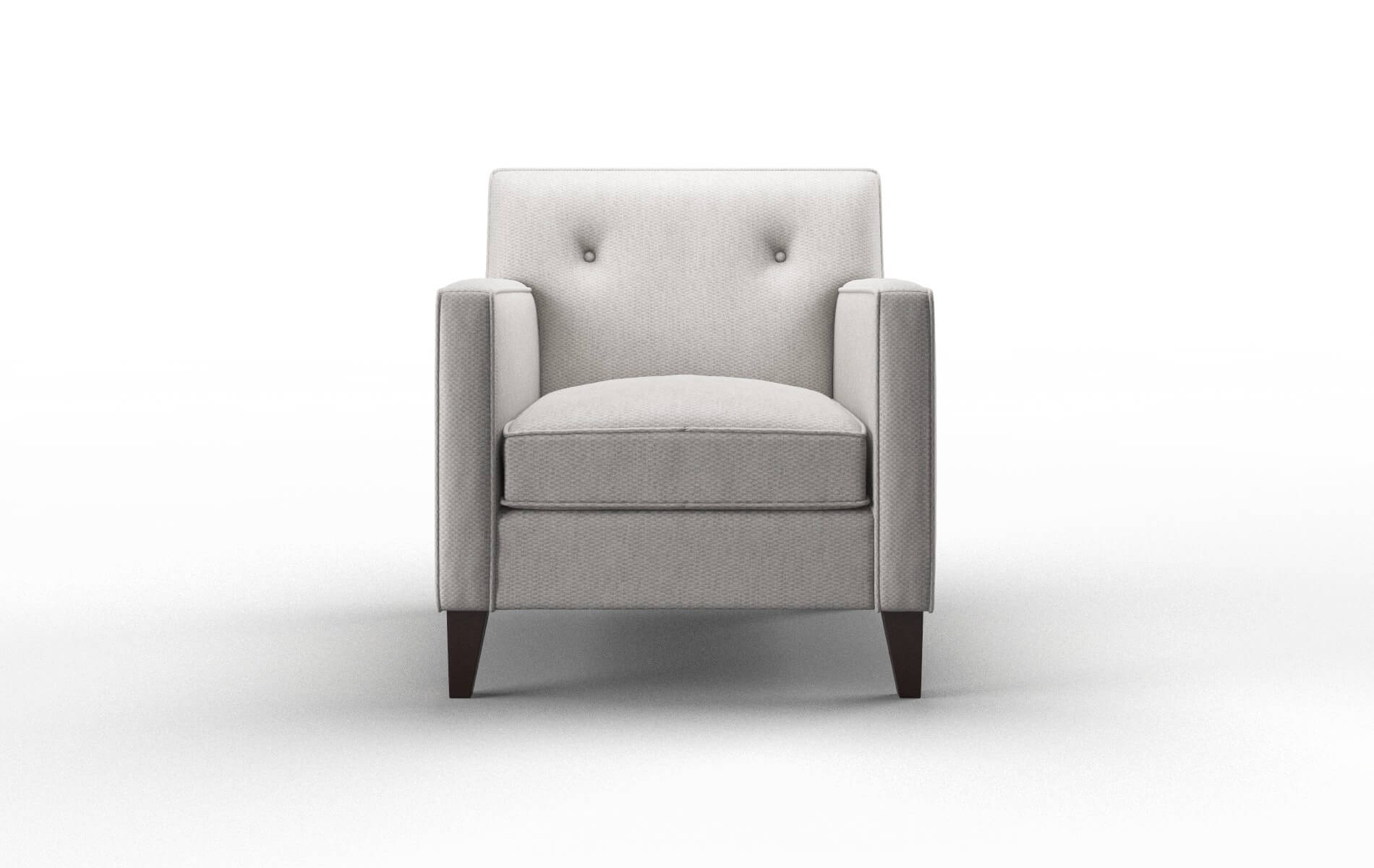 Harper Cosmo Silver Chair espresso legs 1