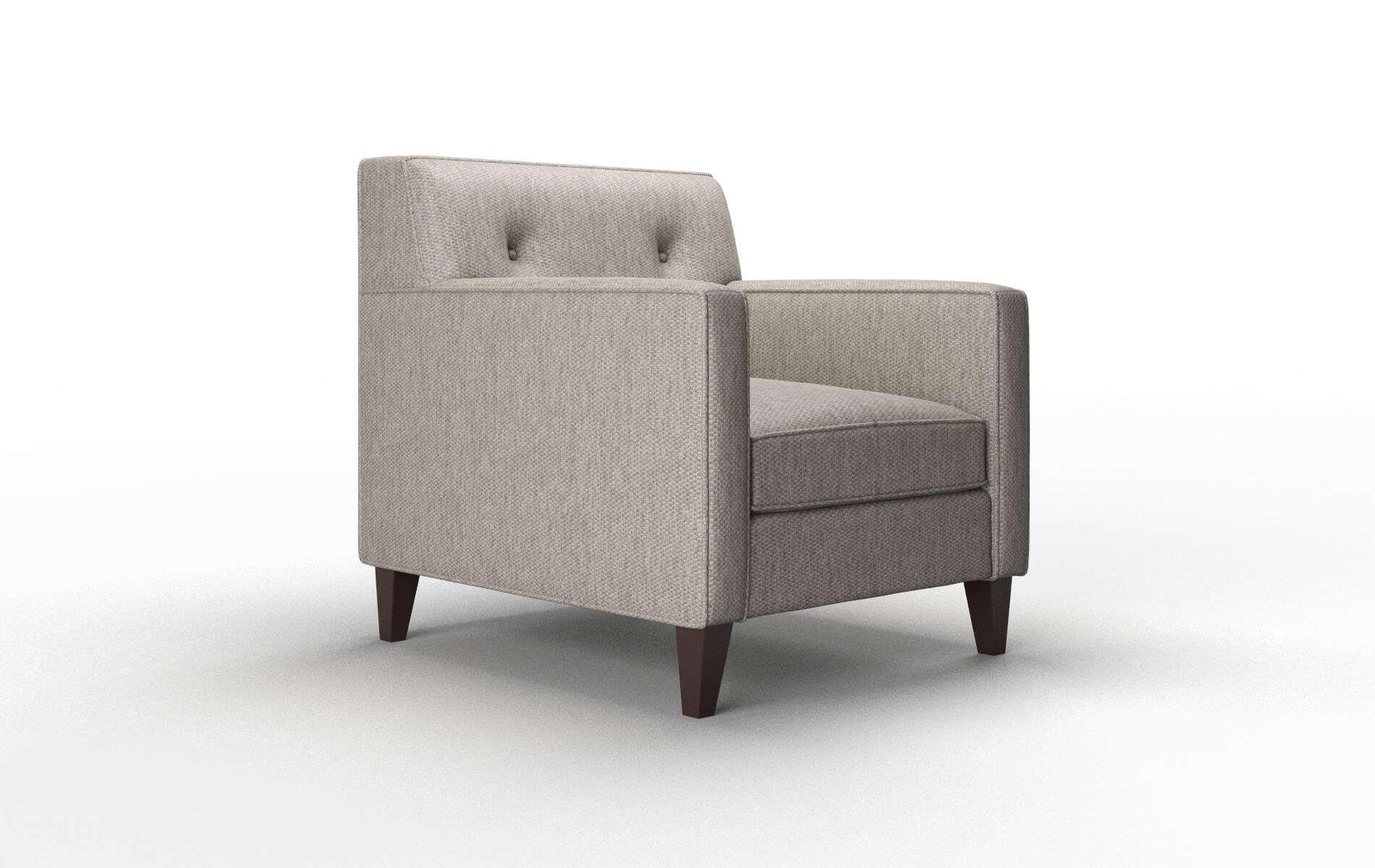 Harper Cosmo Taupe Chair espresso legs 2
