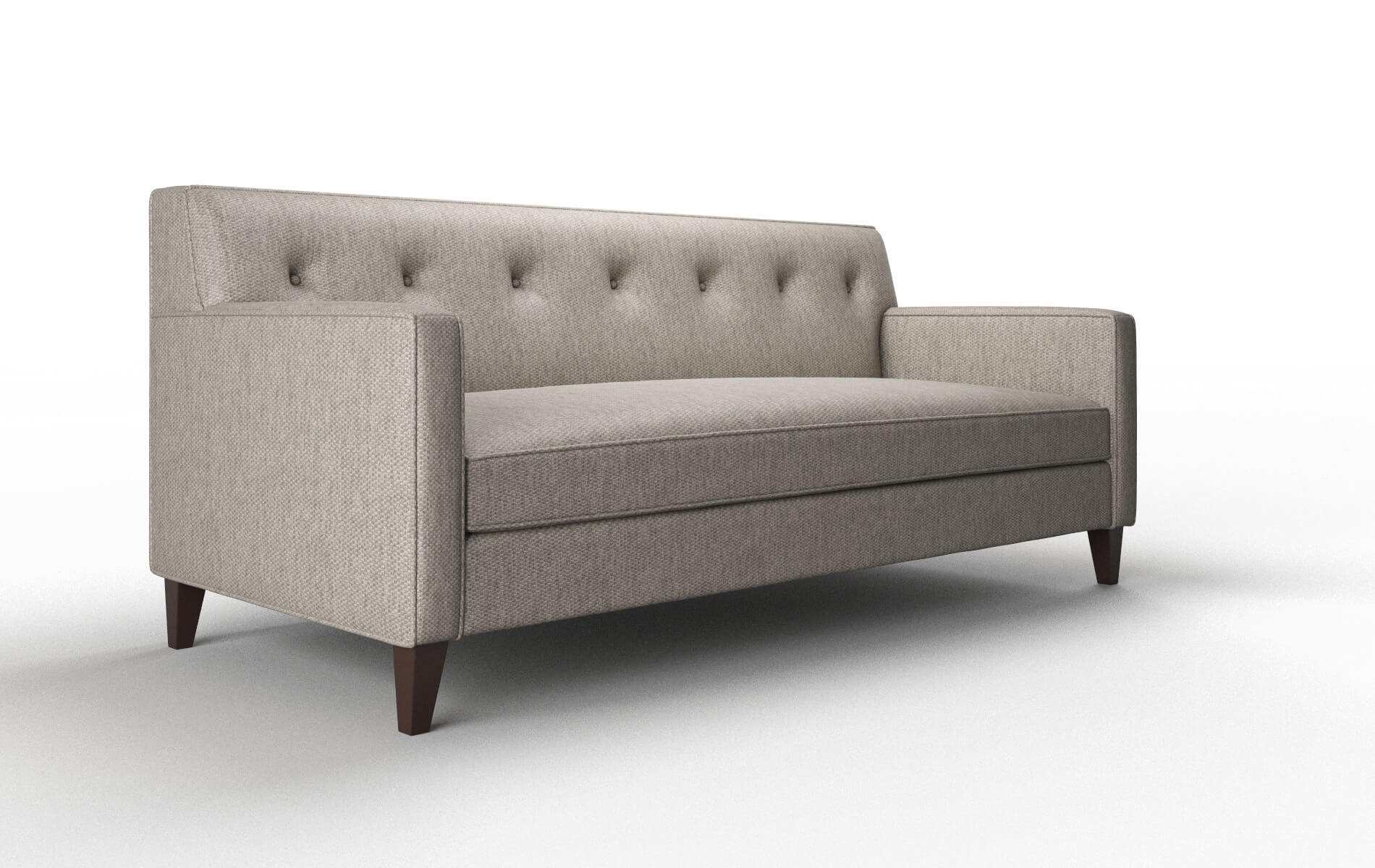 Harper Cosmo Taupe Sofa espresso legs 2