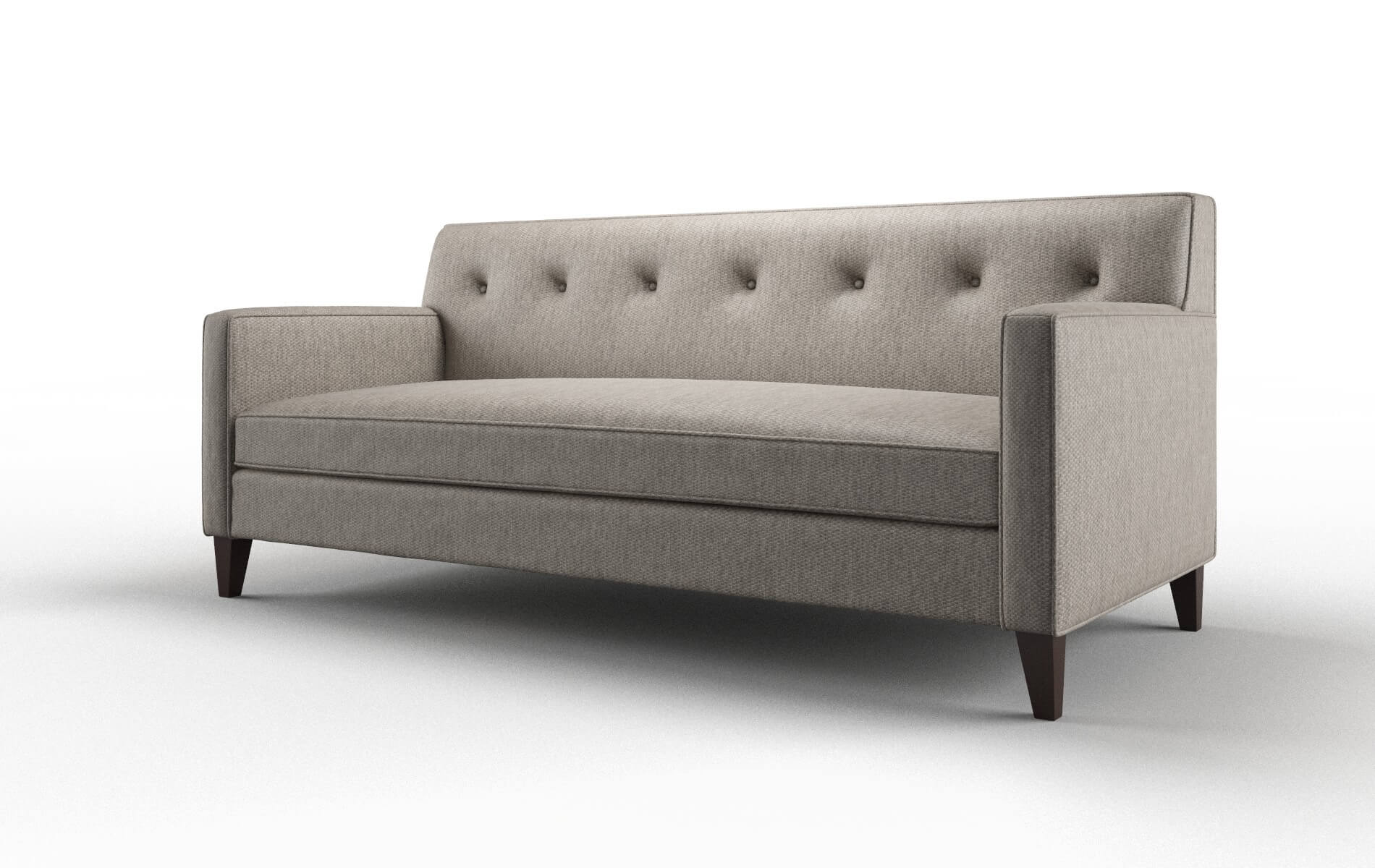 Harper Cosmo Taupe Sofa espresso legs 4