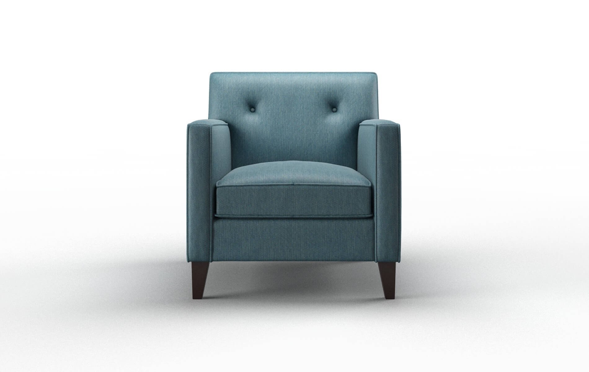 Harper Cosmo Teal Chair espresso legs 1