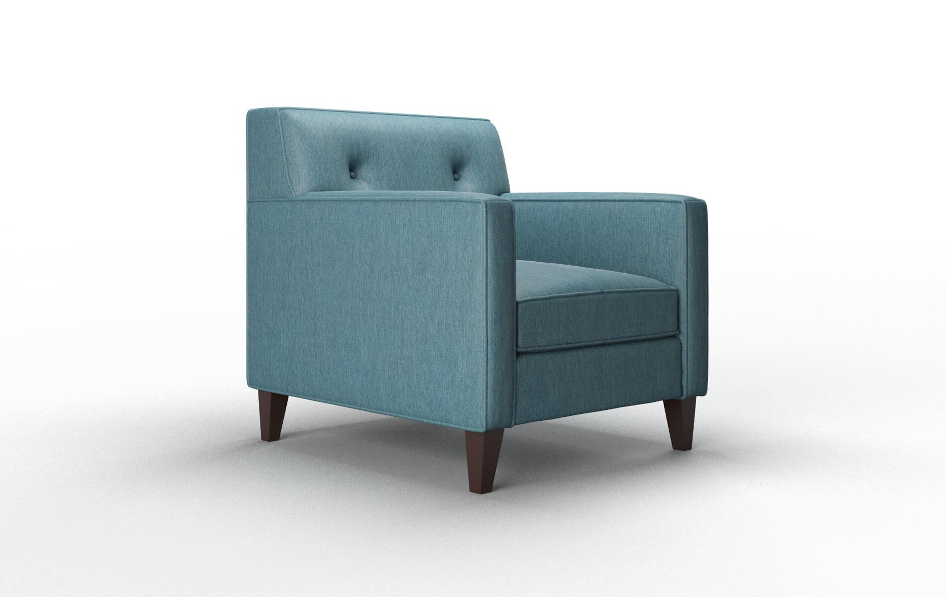 Harper Cosmo Teal Chair espresso legs 2