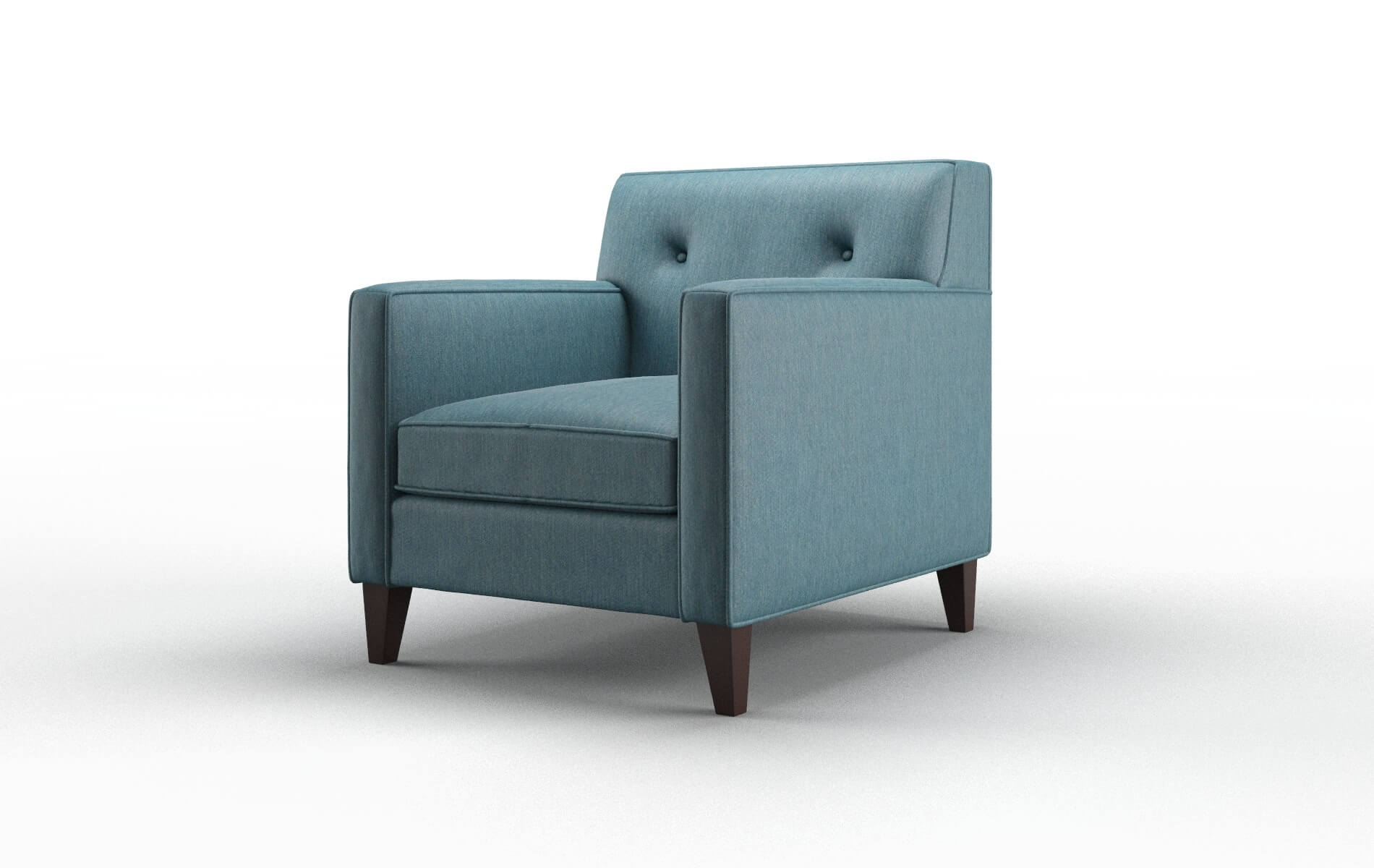 Harper Cosmo Teal Chair espresso legs 4
