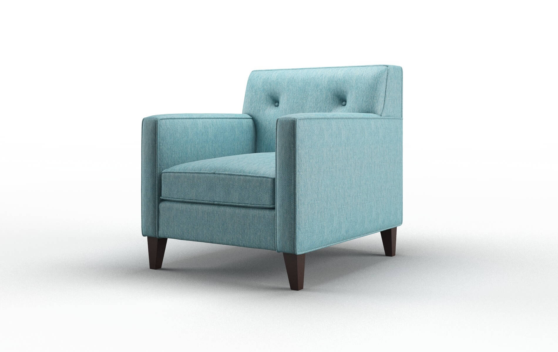 Harper Cosmo Turquoise Chair espresso legs 4