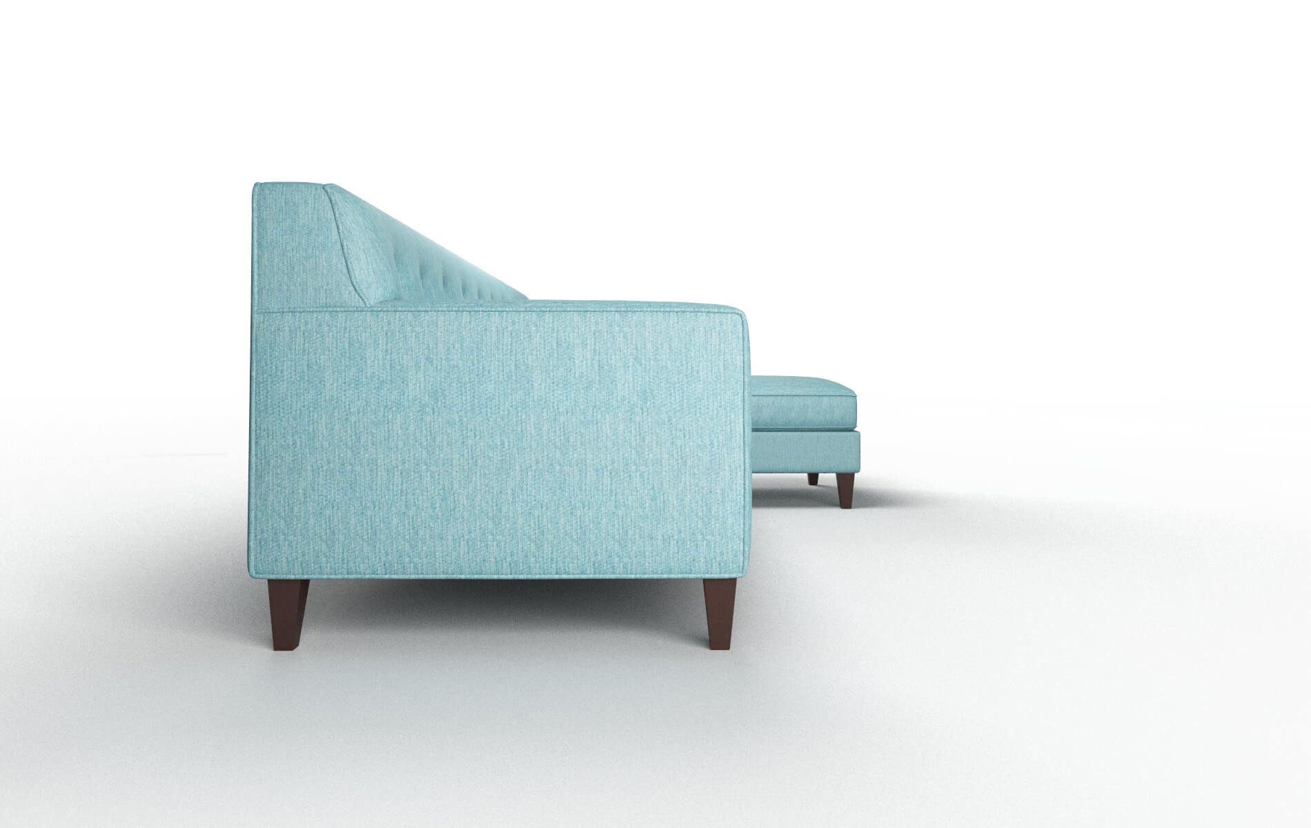 Harper Cosmo Turquoise Panel espresso legs 3