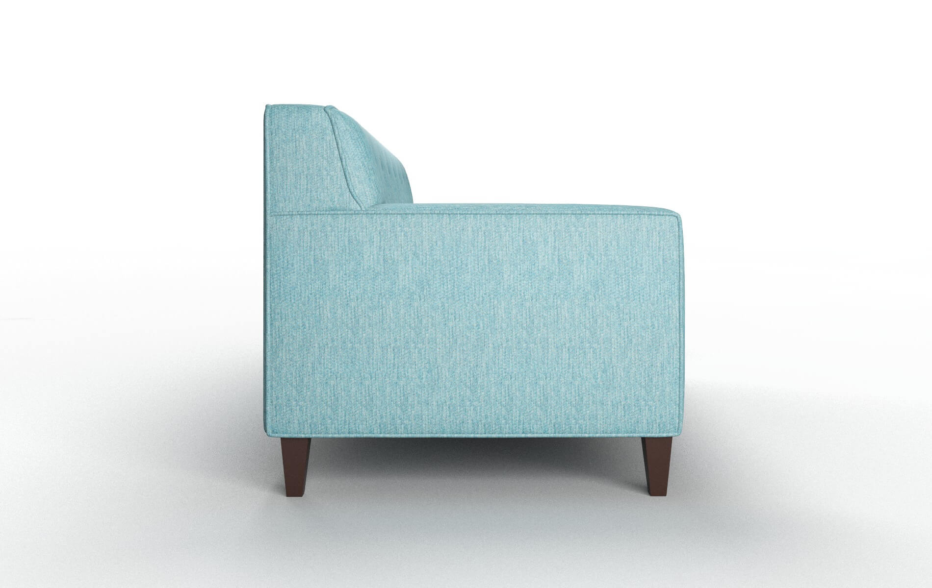 Harper Cosmo Turquoise Sofa espresso legs 3