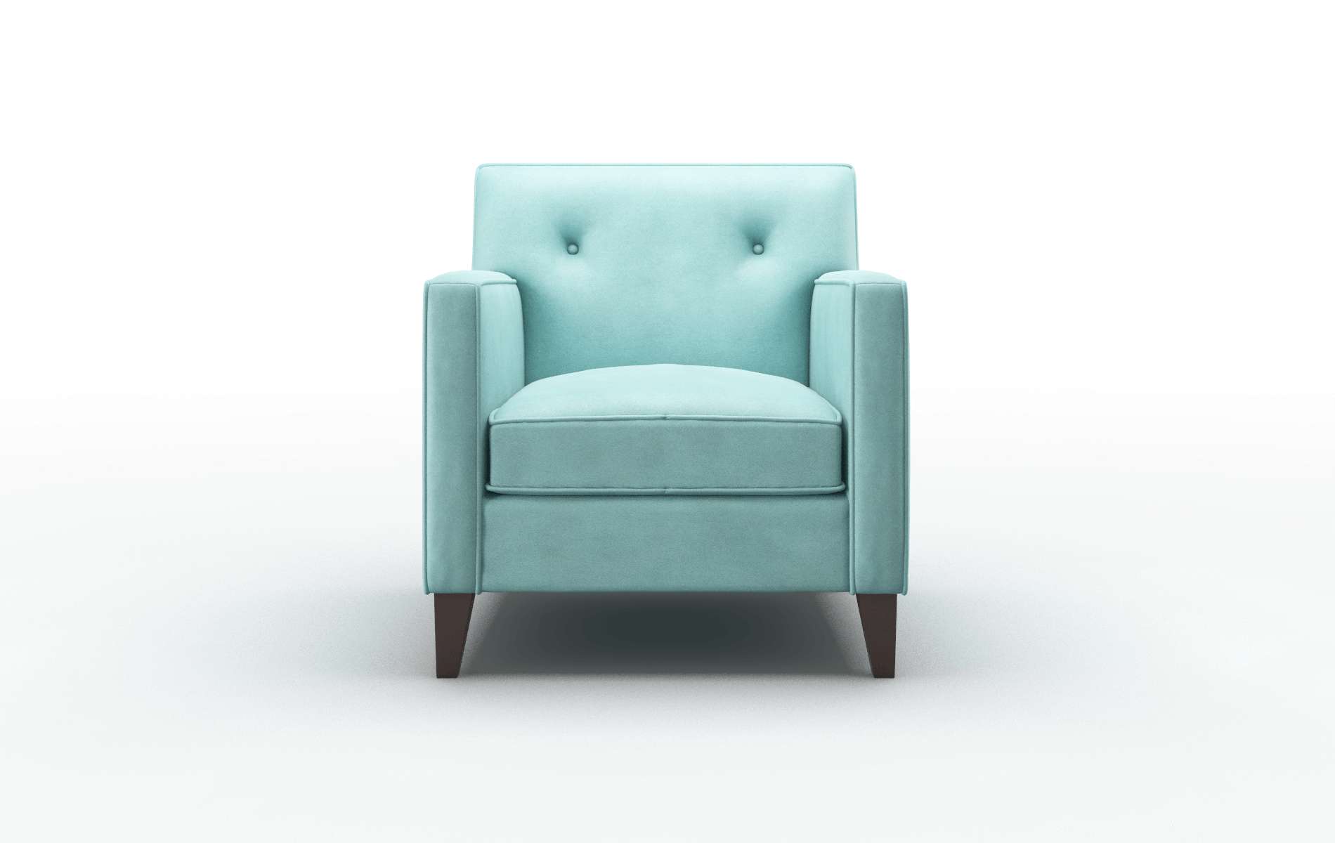 Harper Curious Turquoise Chair espresso legs 1