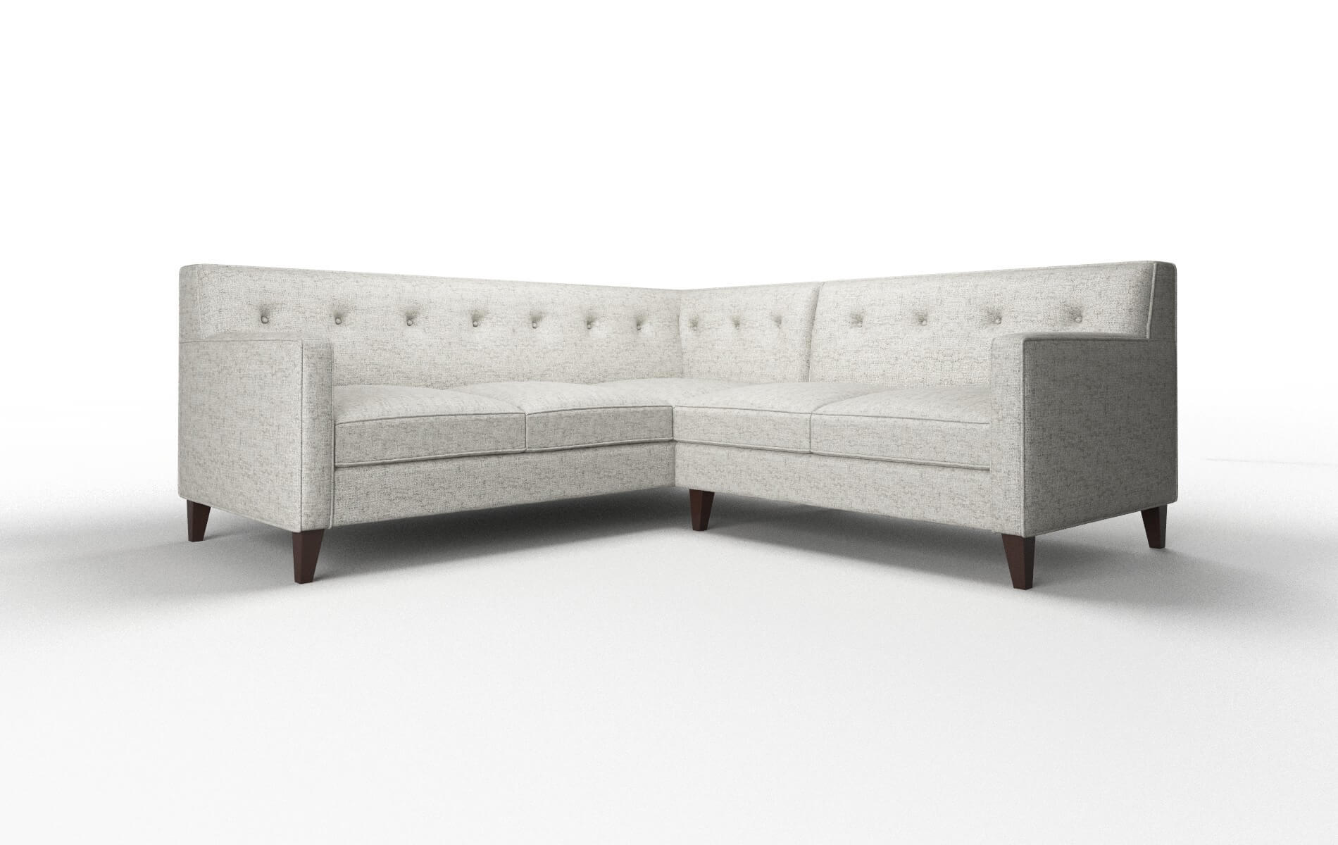 Harper Derby Ash Sectional espresso legs