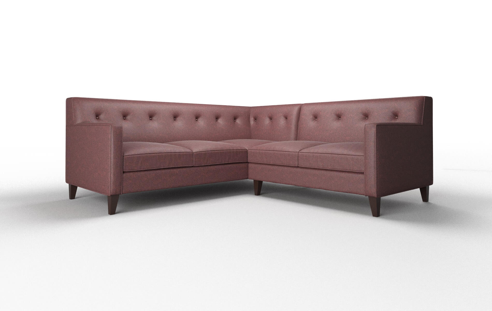 Harper Derby Berry Sectional espresso legs 1