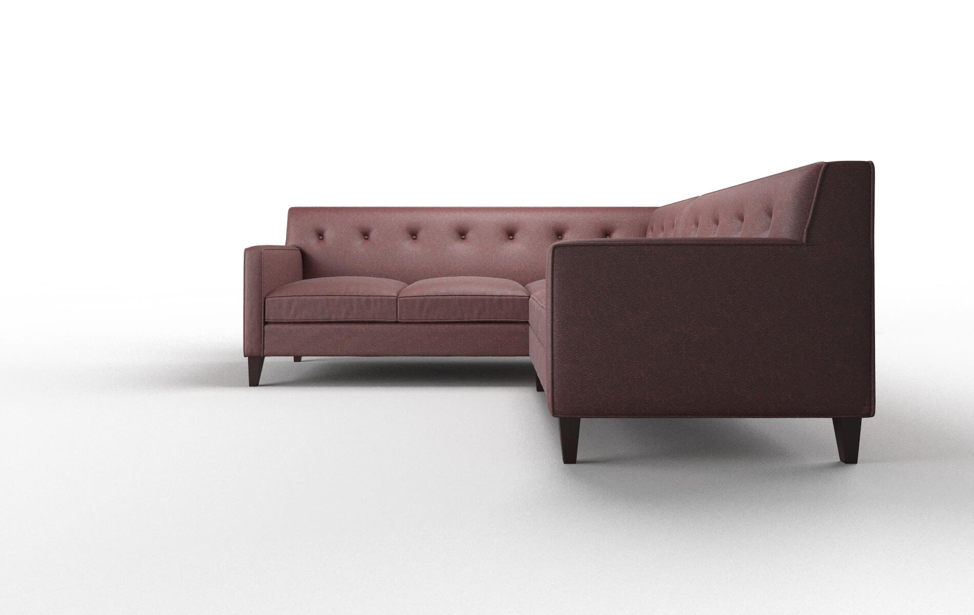 Harper Derby Berry Sectional espresso legs 5