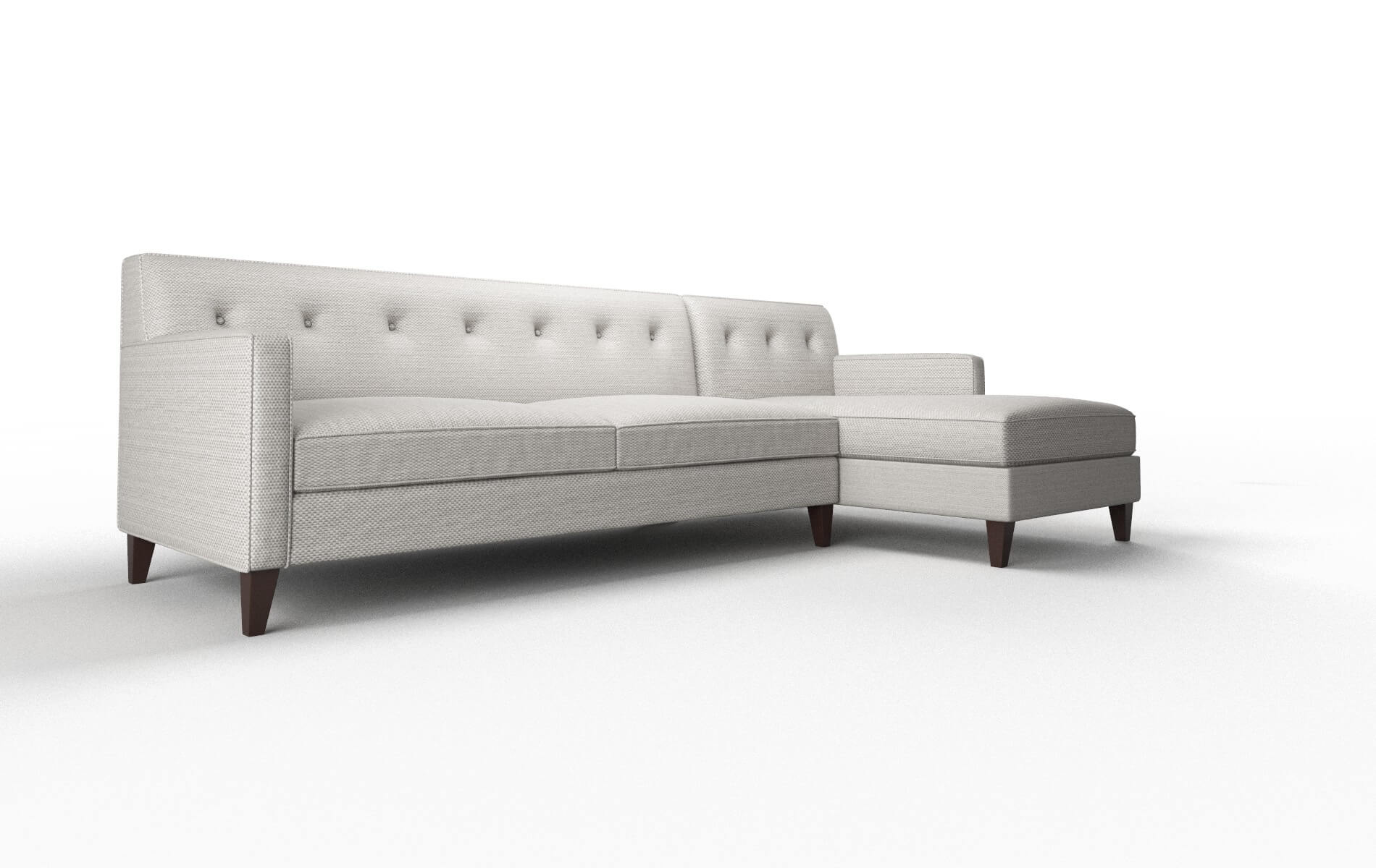 Harper Derby Grey Panel espresso legs 2