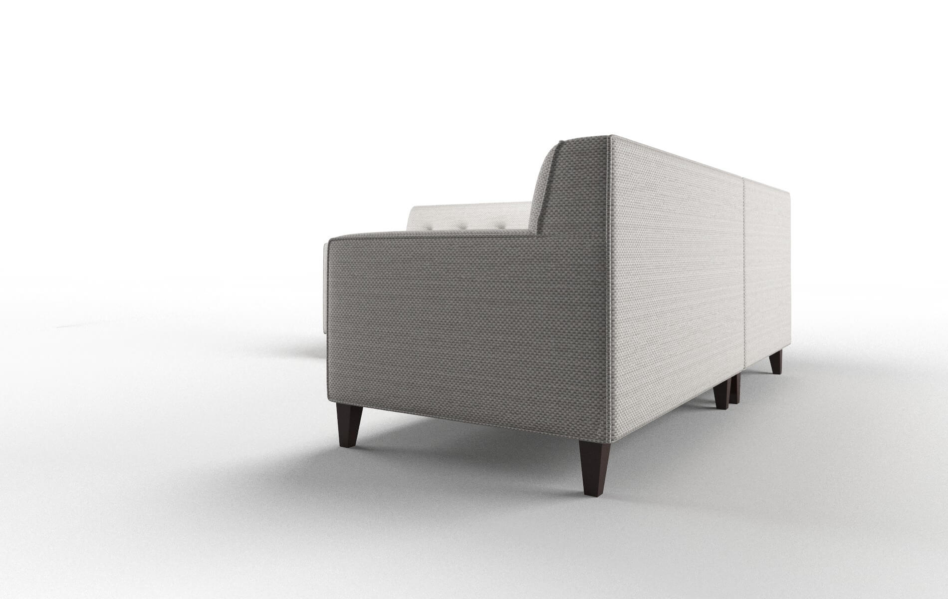 Harper Derby Grey Sectional espresso legs 4
