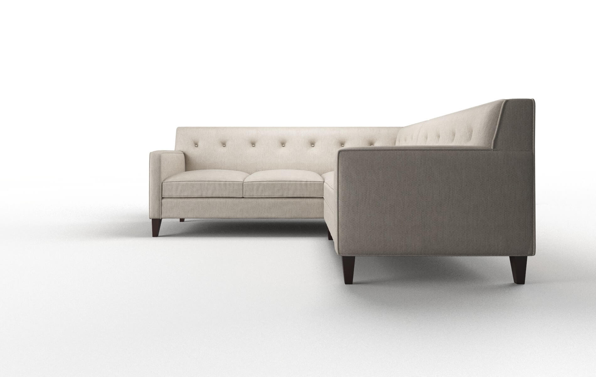 Harper Derby Linen Sectional espresso legs 5