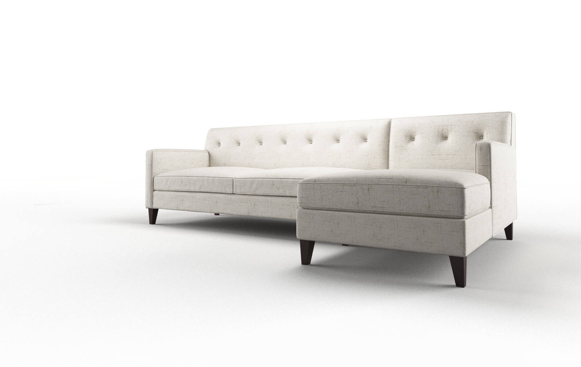 Harper Derby Taupe Panel espresso legs 4