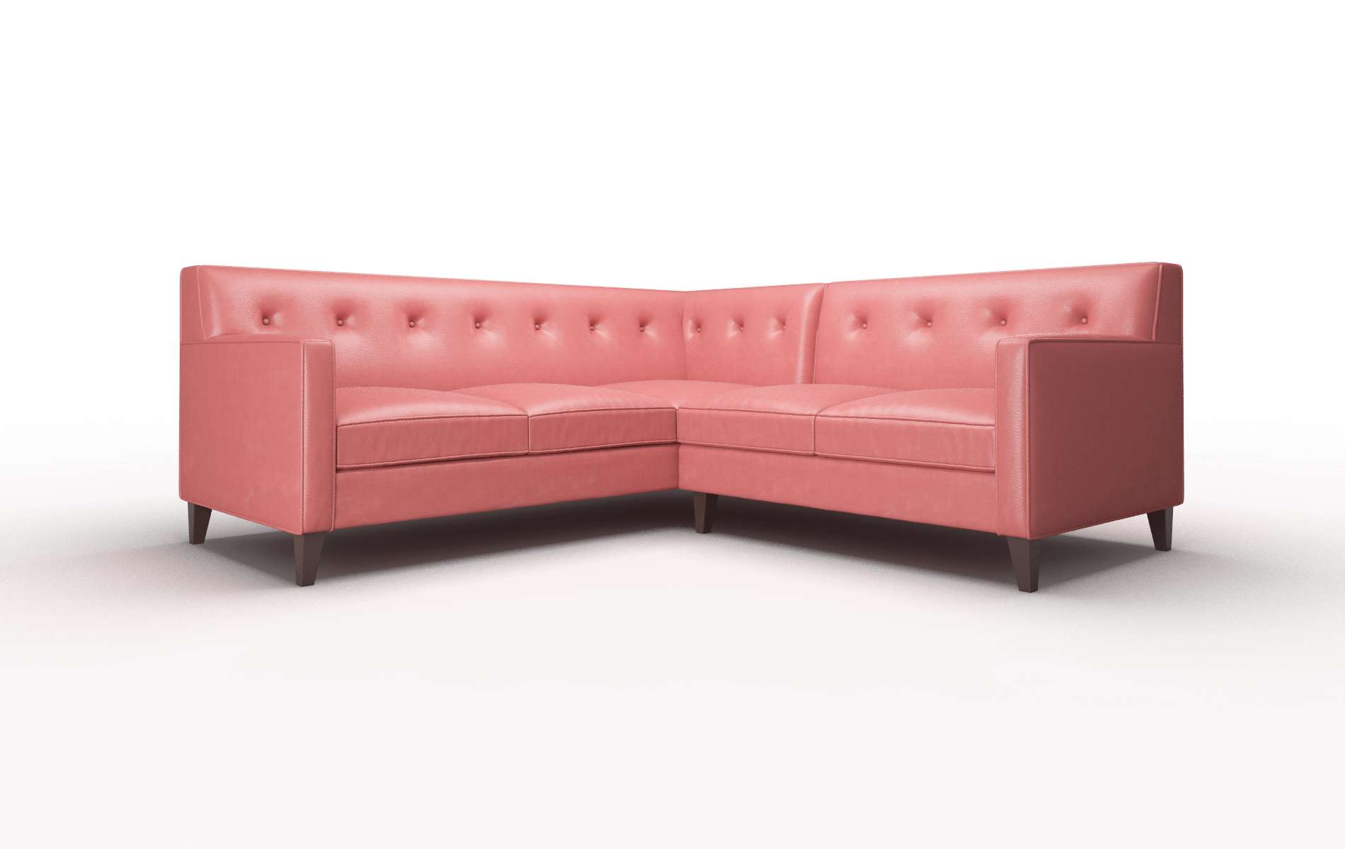 Harper Dillion Cordovan Sectional espresso legs 1