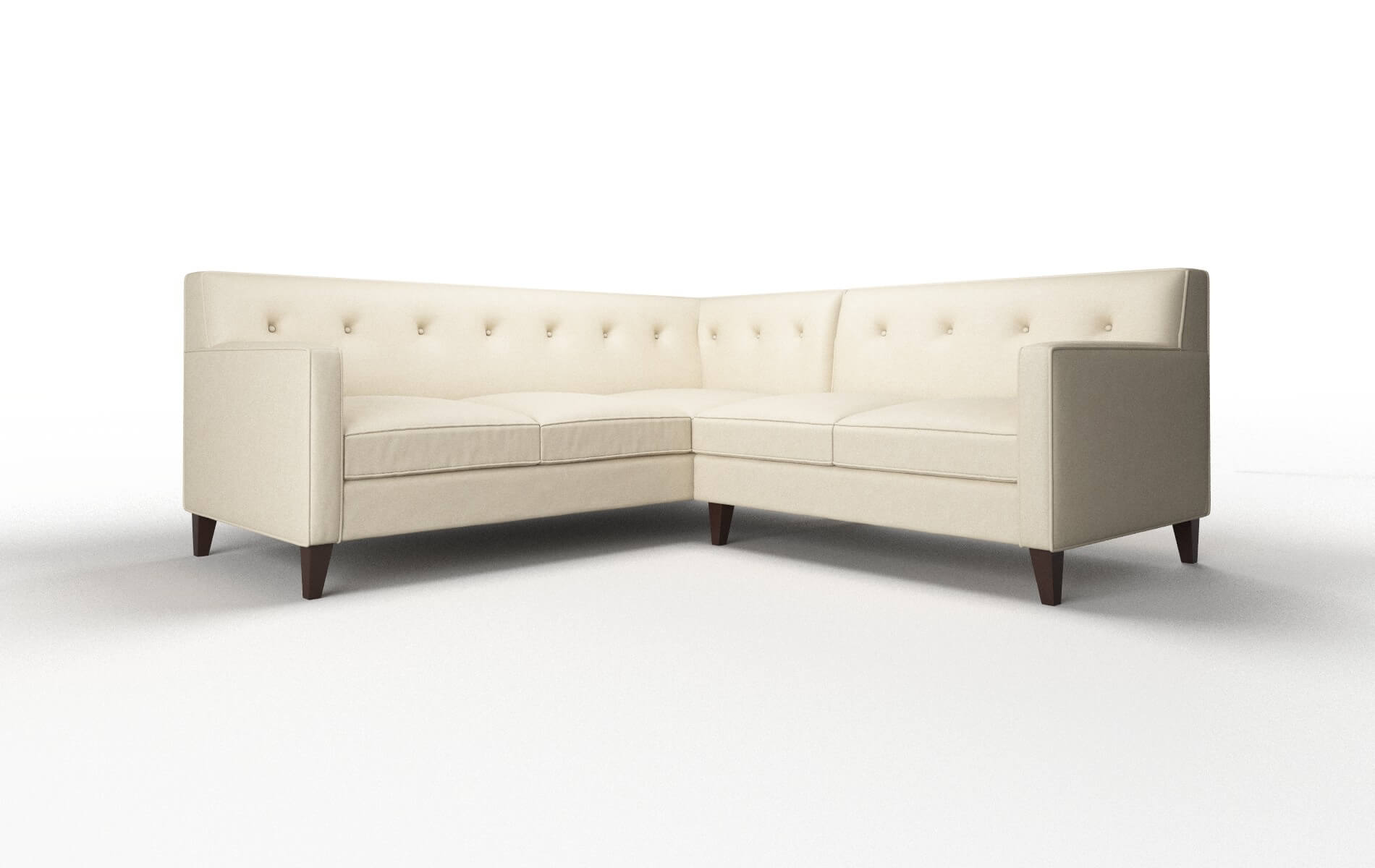 Harper Dream_d Almond Sectional espresso legs 1