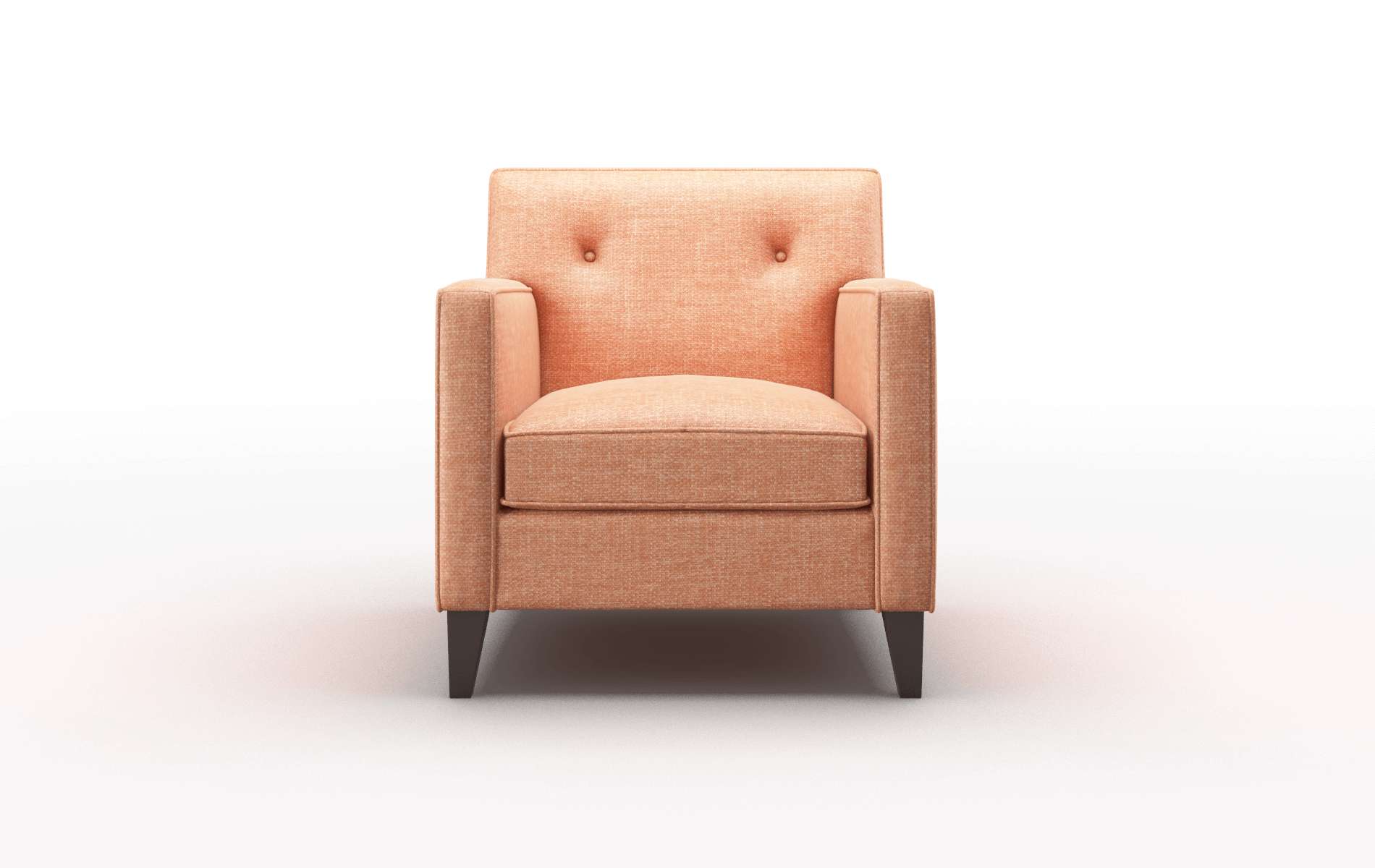 Harper Durham Tangerine chair espresso legs