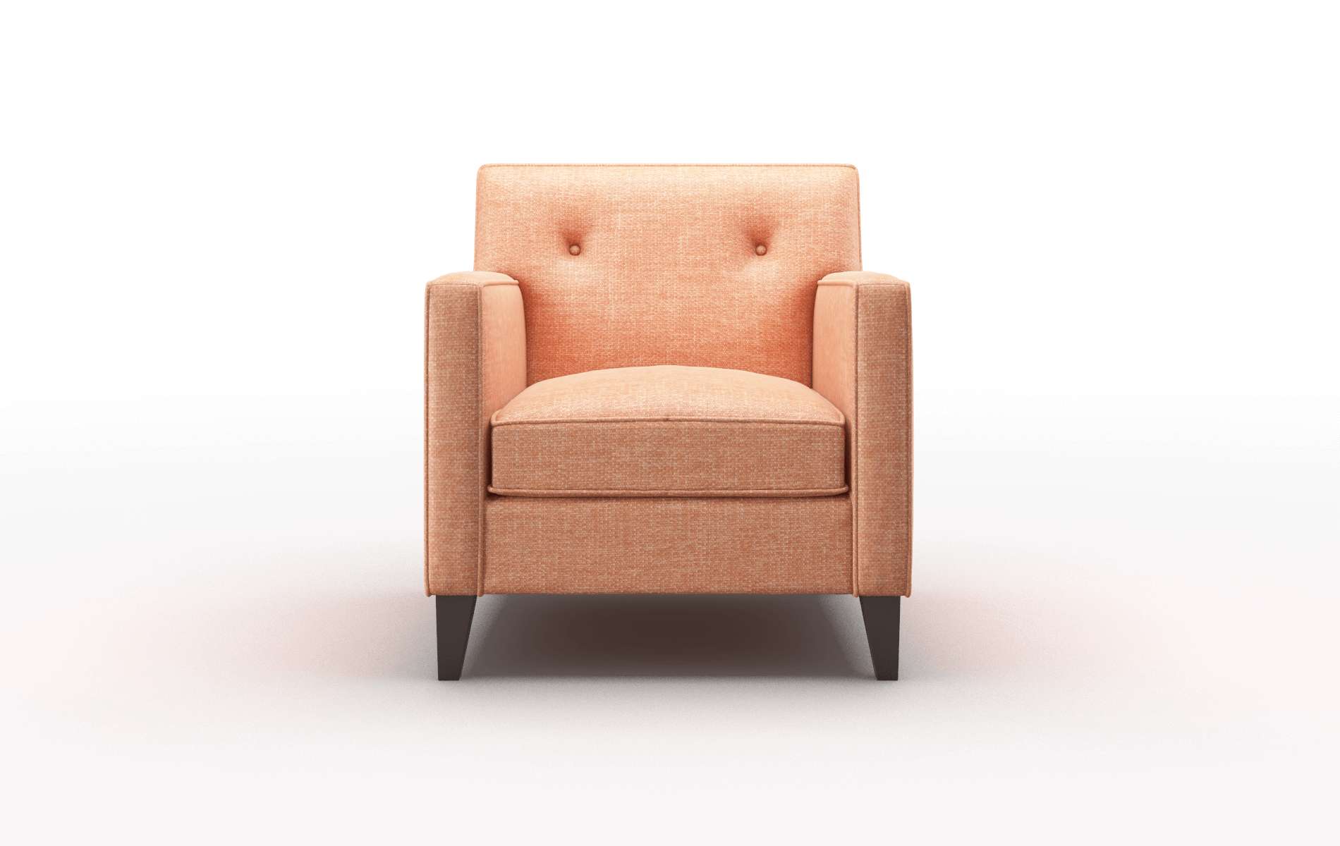 Harper Durham Tangerine Chair espresso legs 1