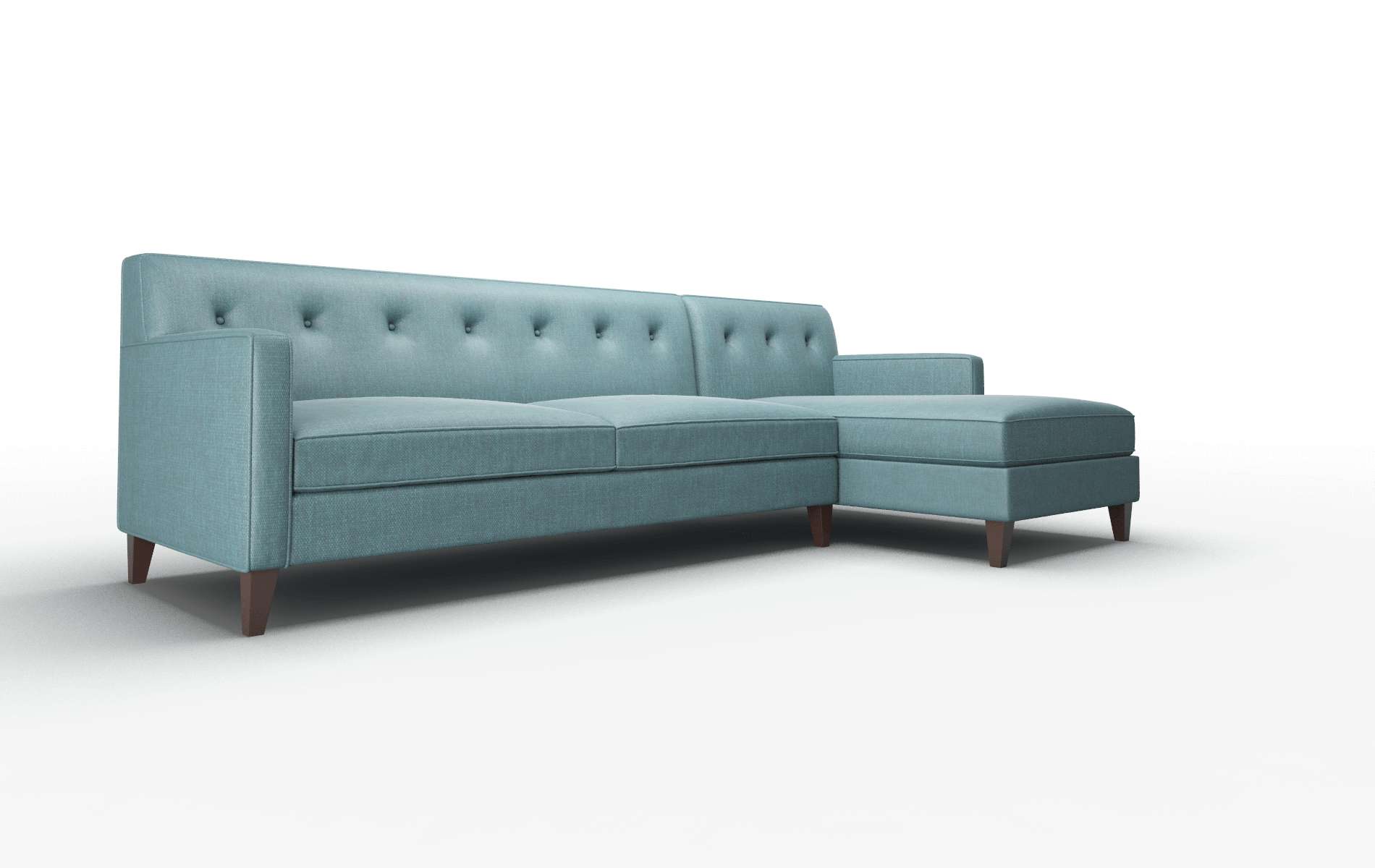 Harper Elliot Teal Panel espresso legs 2