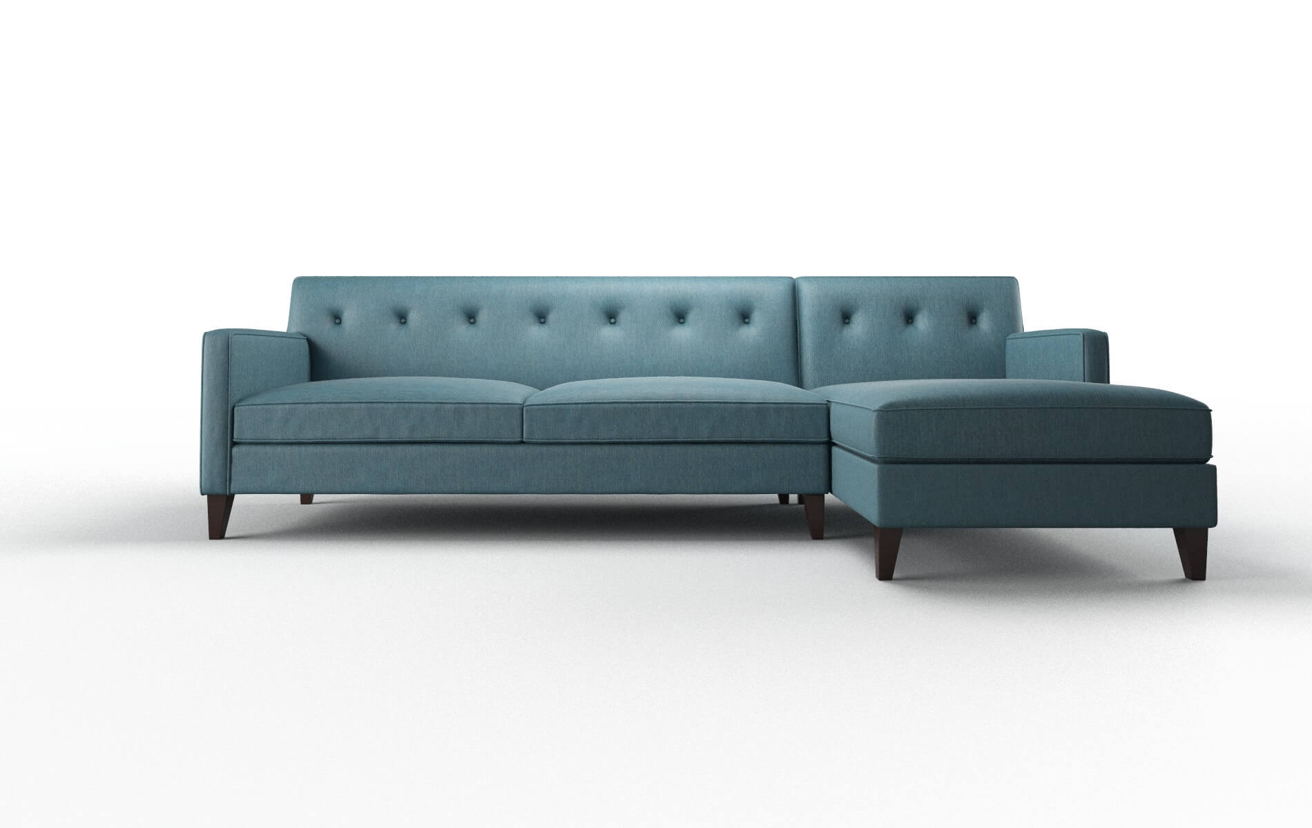 Harper Hepburn Teal Panel espresso legs 1