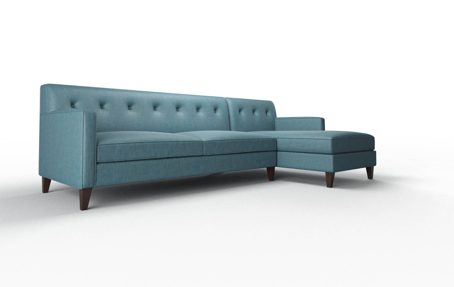 Harper Hepburn Teal Panel espresso legs 2