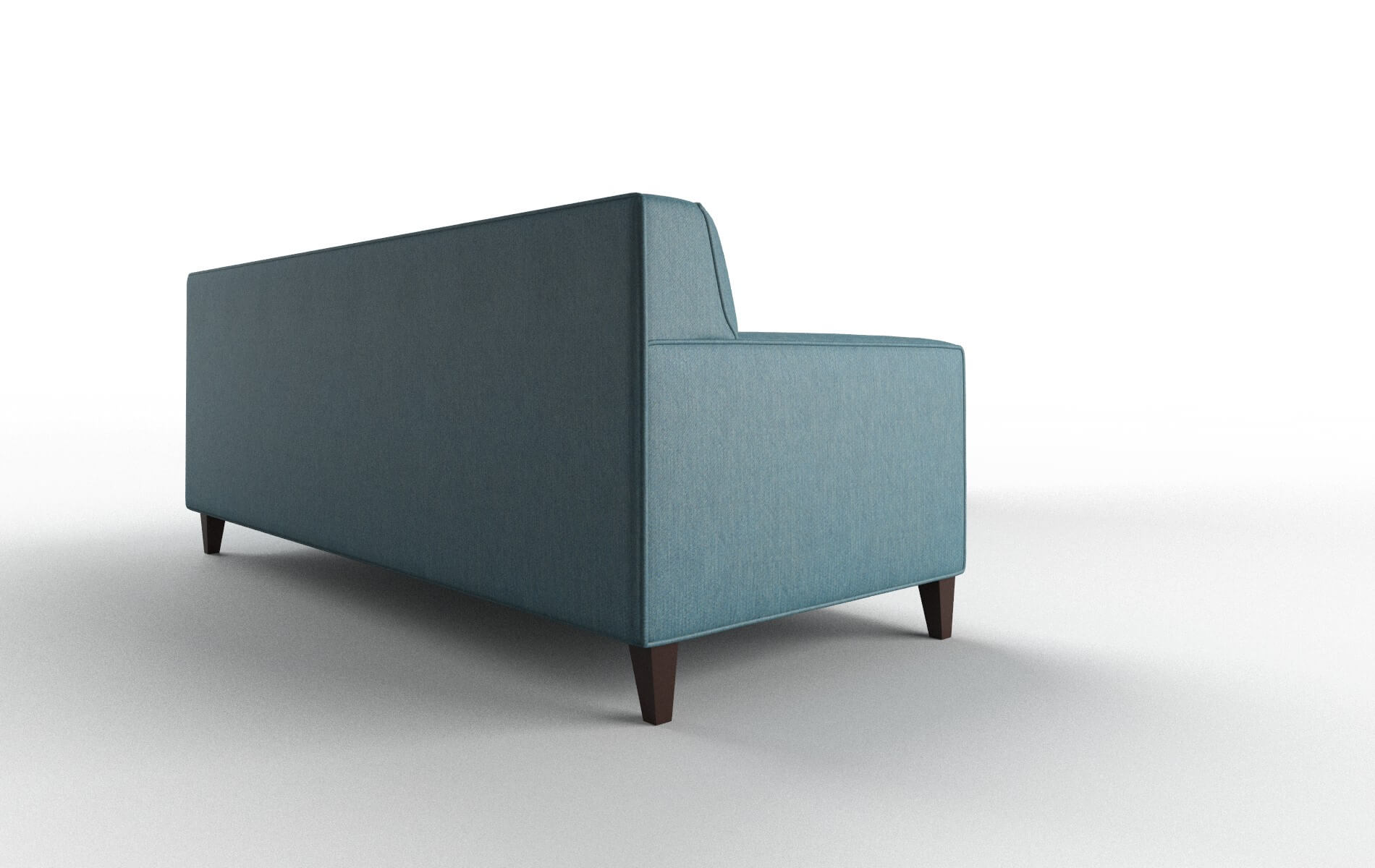 Harper Hepburn Teal Sectional espresso legs 3