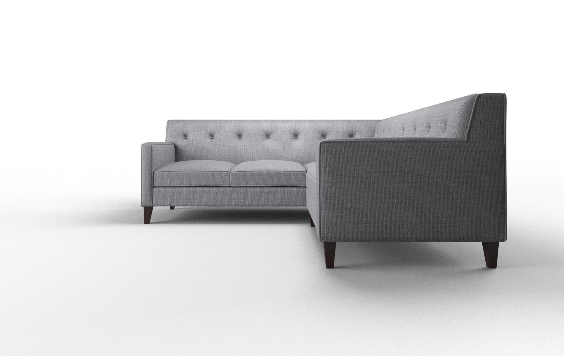 Harper Insight Denim Sectional espresso legs 5