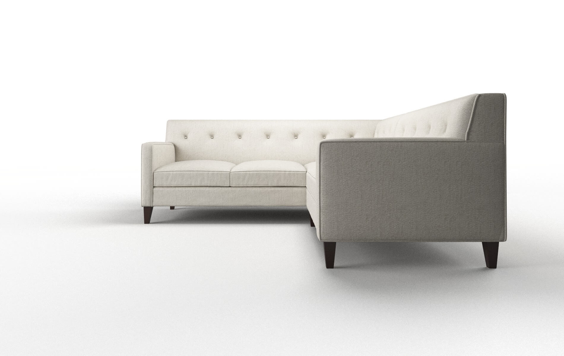 Harper Insight Dove Sectional espresso legs 5