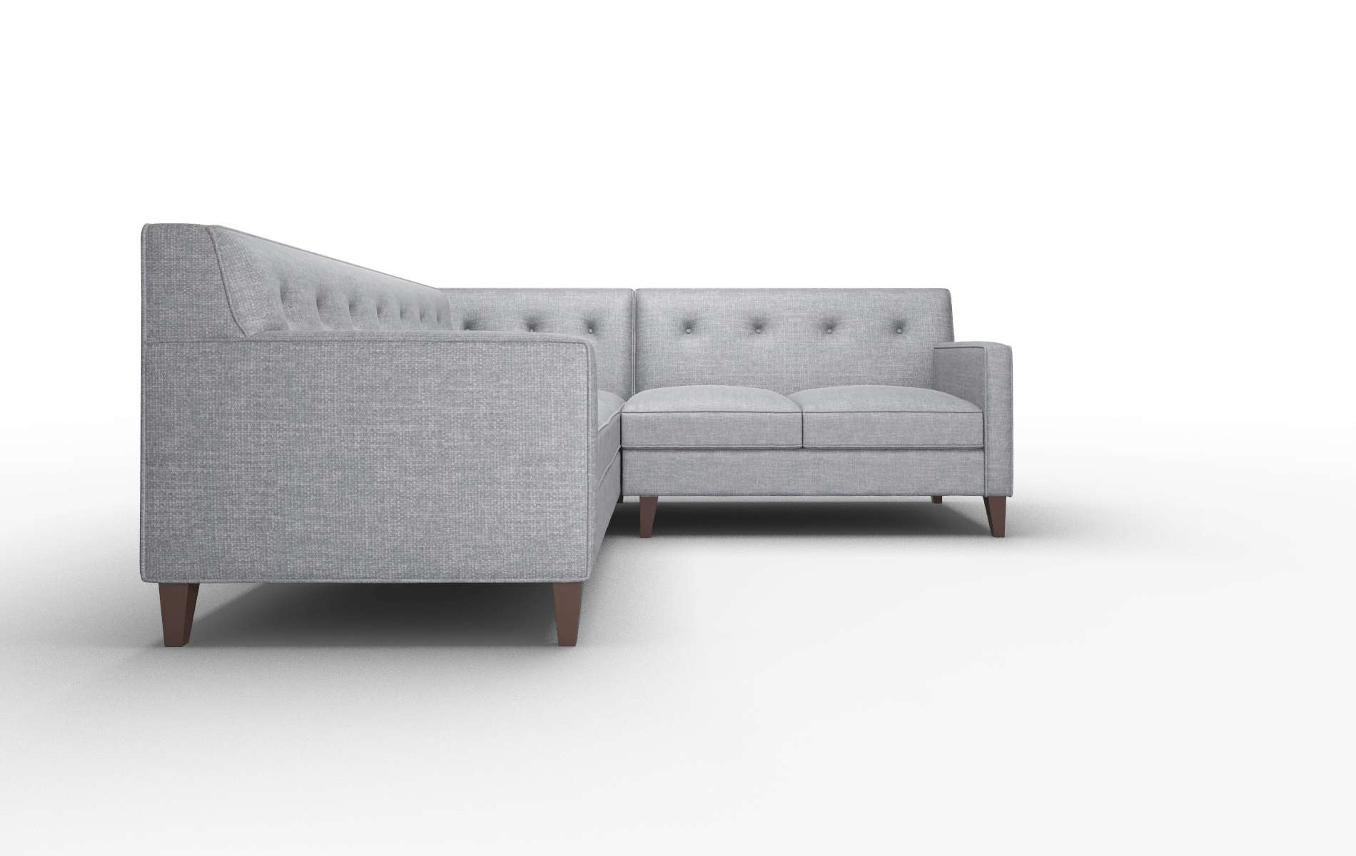 Harper Keylargo Graphite Sectional espresso legs 2