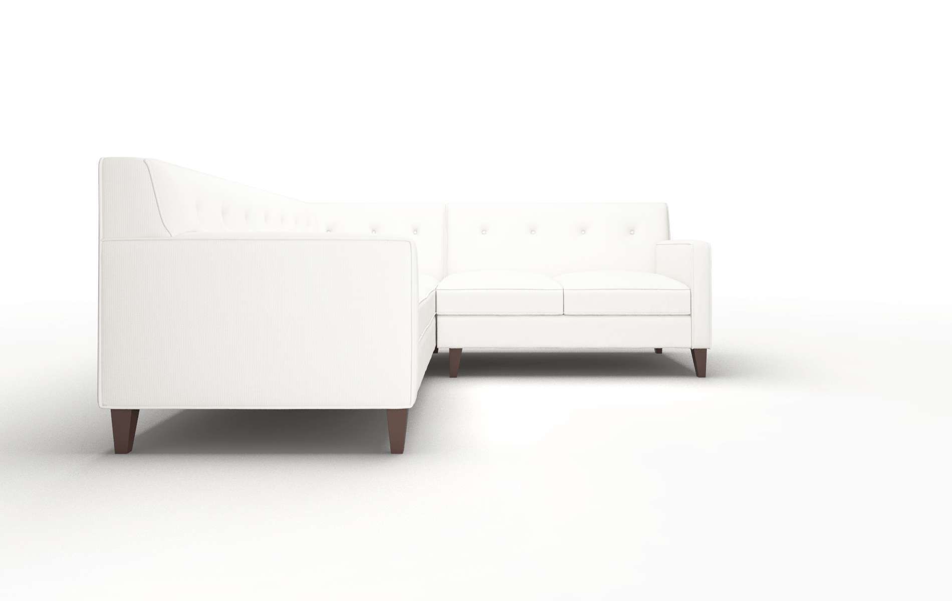 Harper Keylargo Oatmeal Sectional espresso legs 2